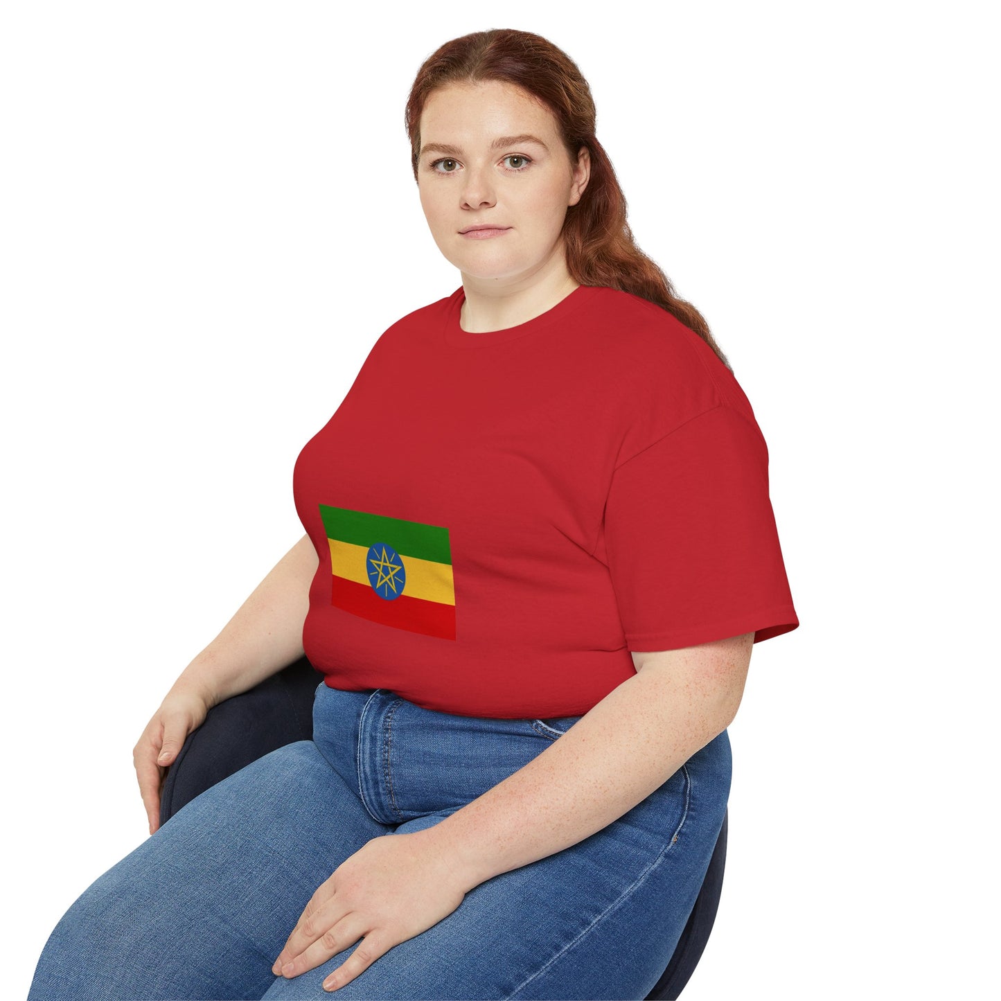 Unisex Ultra Cotton Tee -- Ethiopian Federal Flag Tshirt
