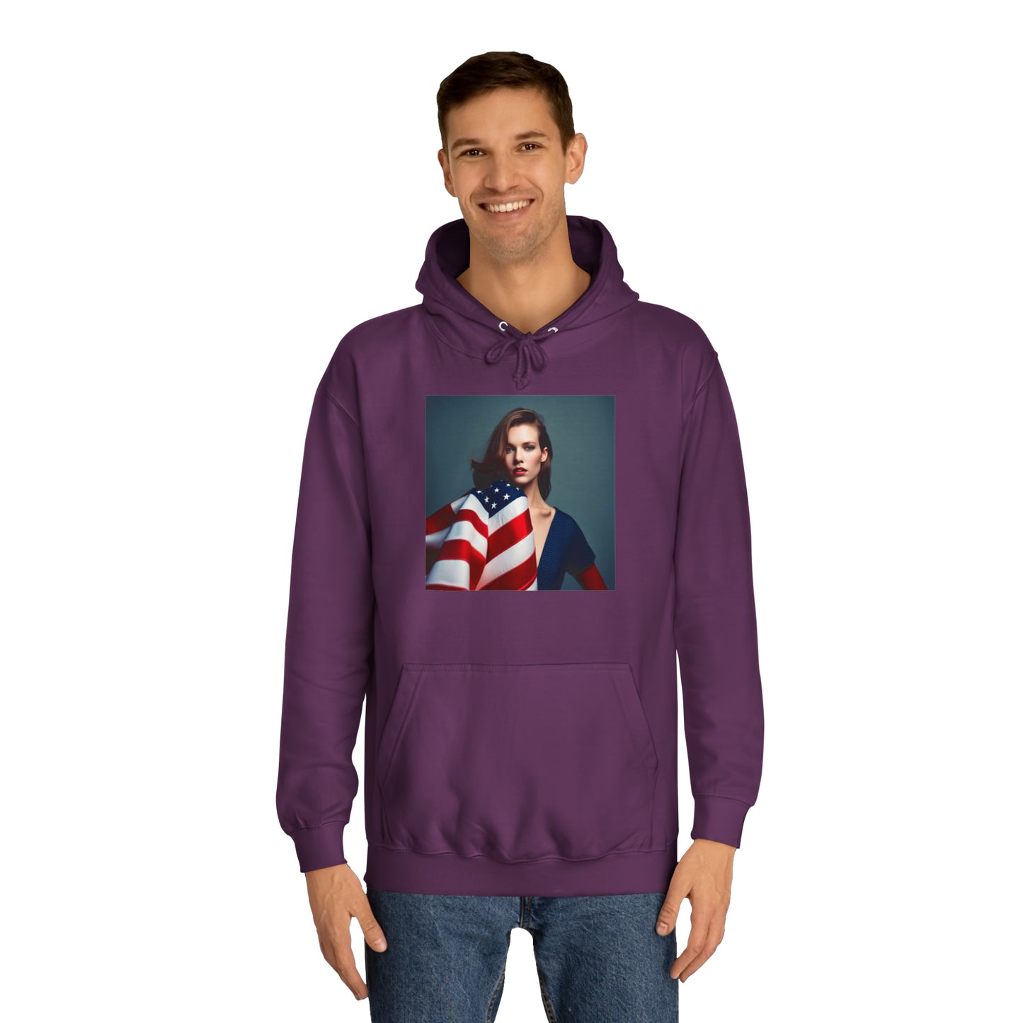 Unisex College Hoodie USA
