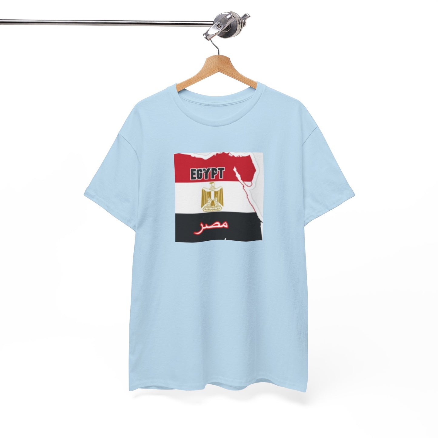 Unisex Heavy Cotton Tee -- Egypt flag and map