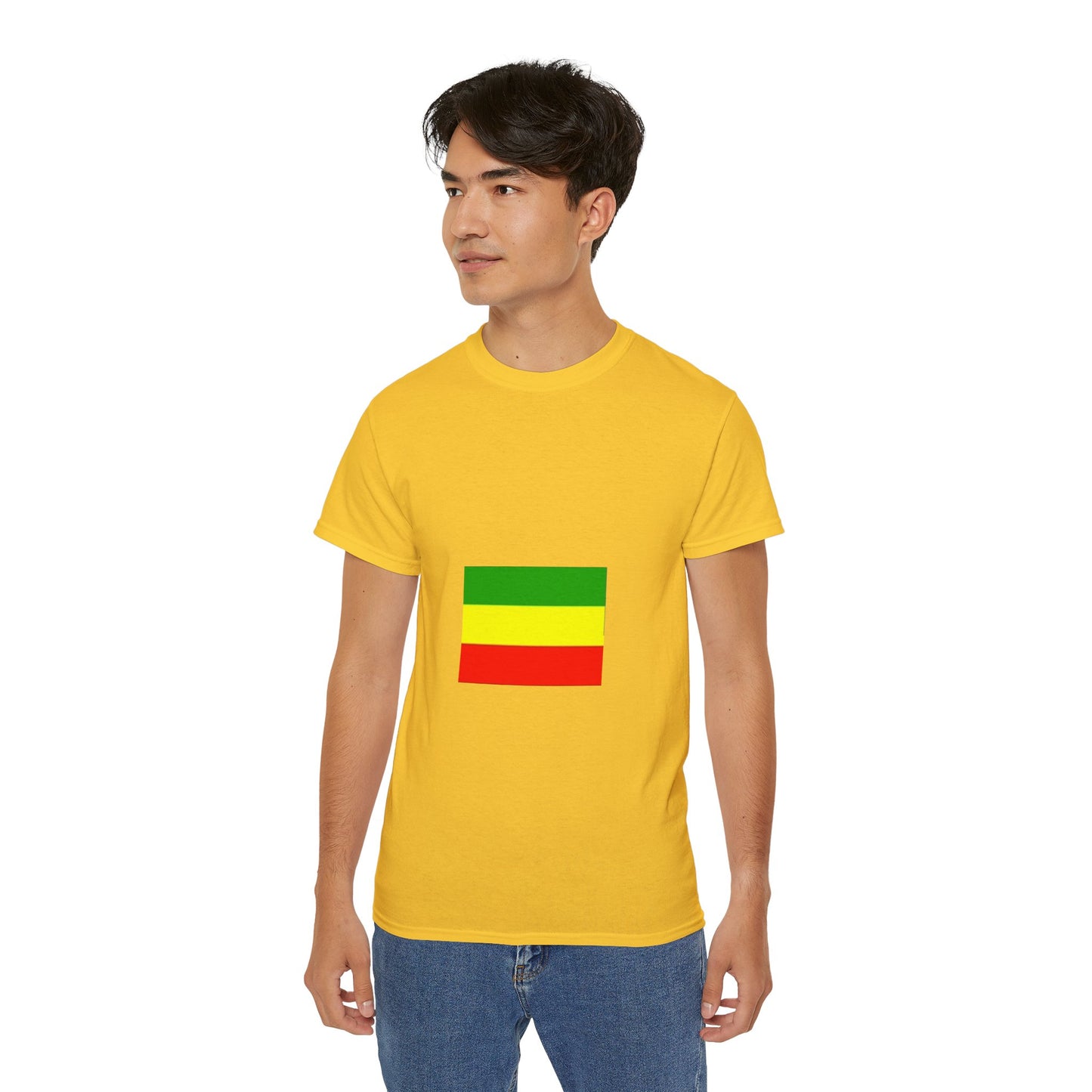 Unisex Ultra Cotton Tee - Ethiopan Flag no star