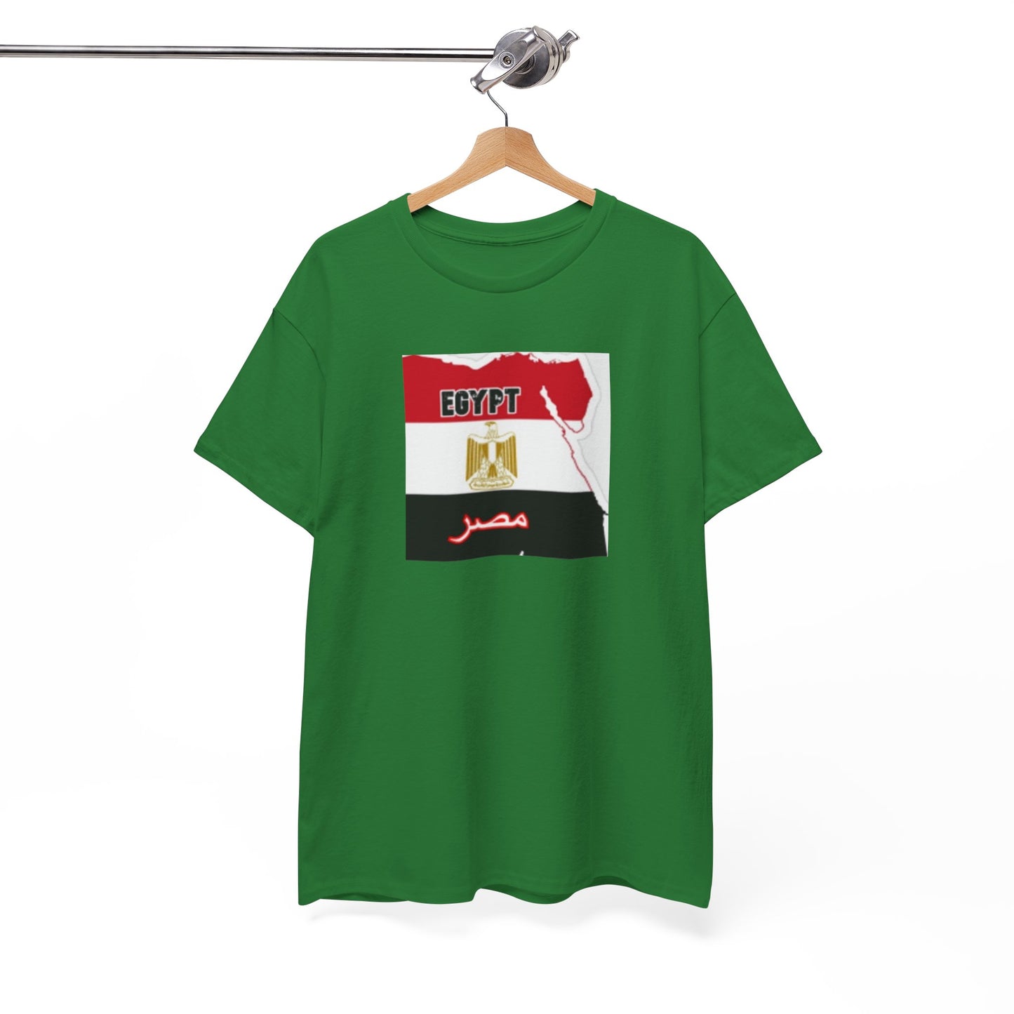 Unisex Heavy Cotton Tee -- Egypt flag and map