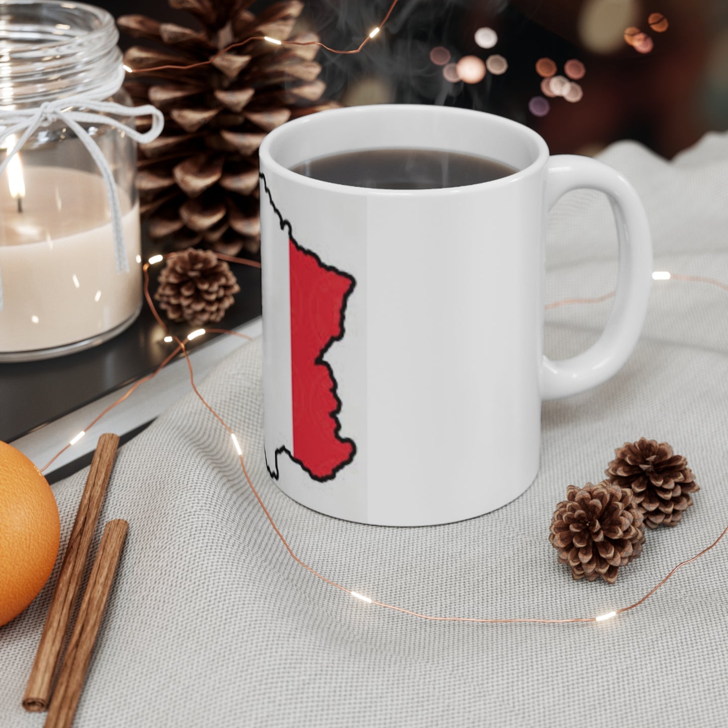 Mug 11oz -- France Flag and map