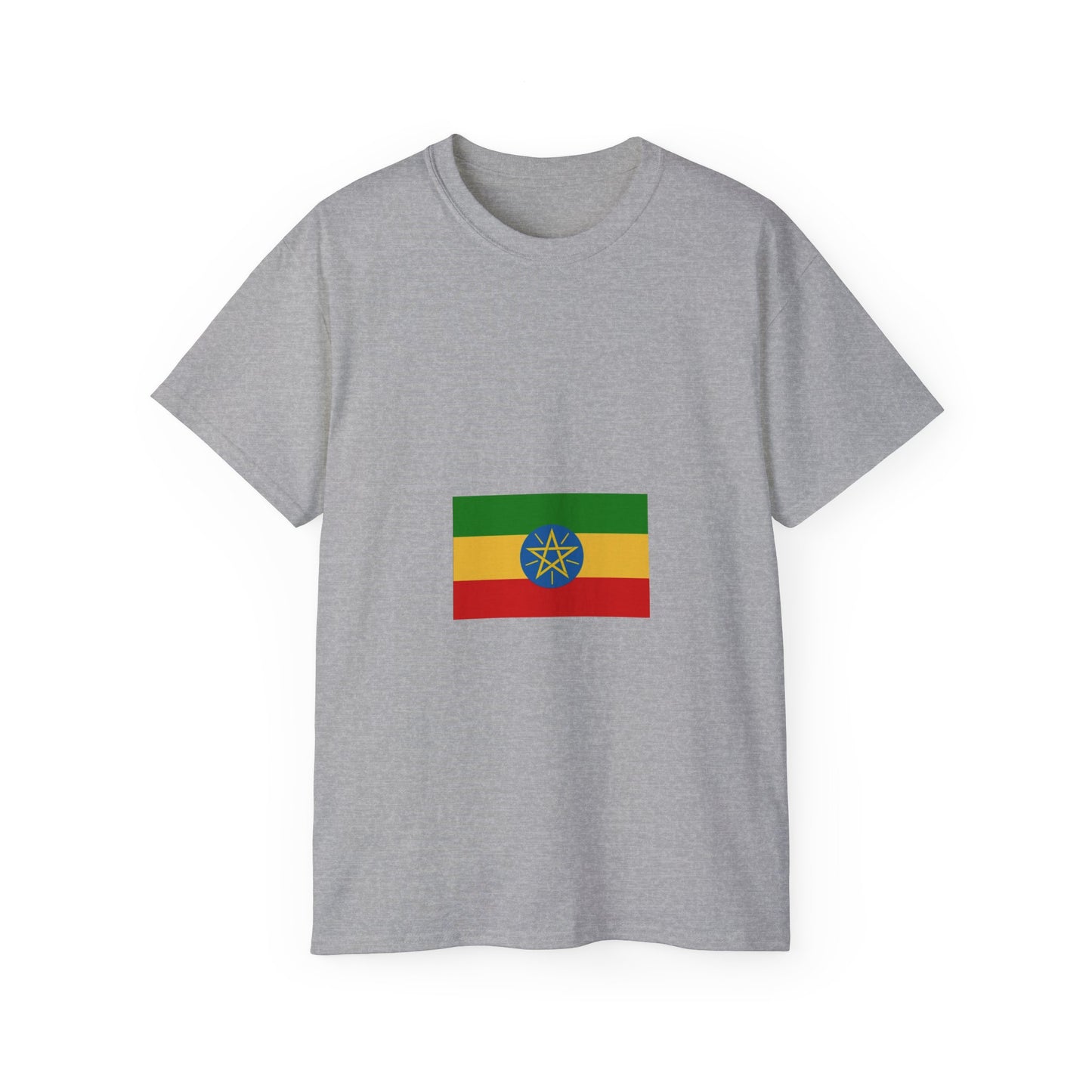 Unisex Ultra Cotton Tee -- Ethiopian Federal Flag Tshirt