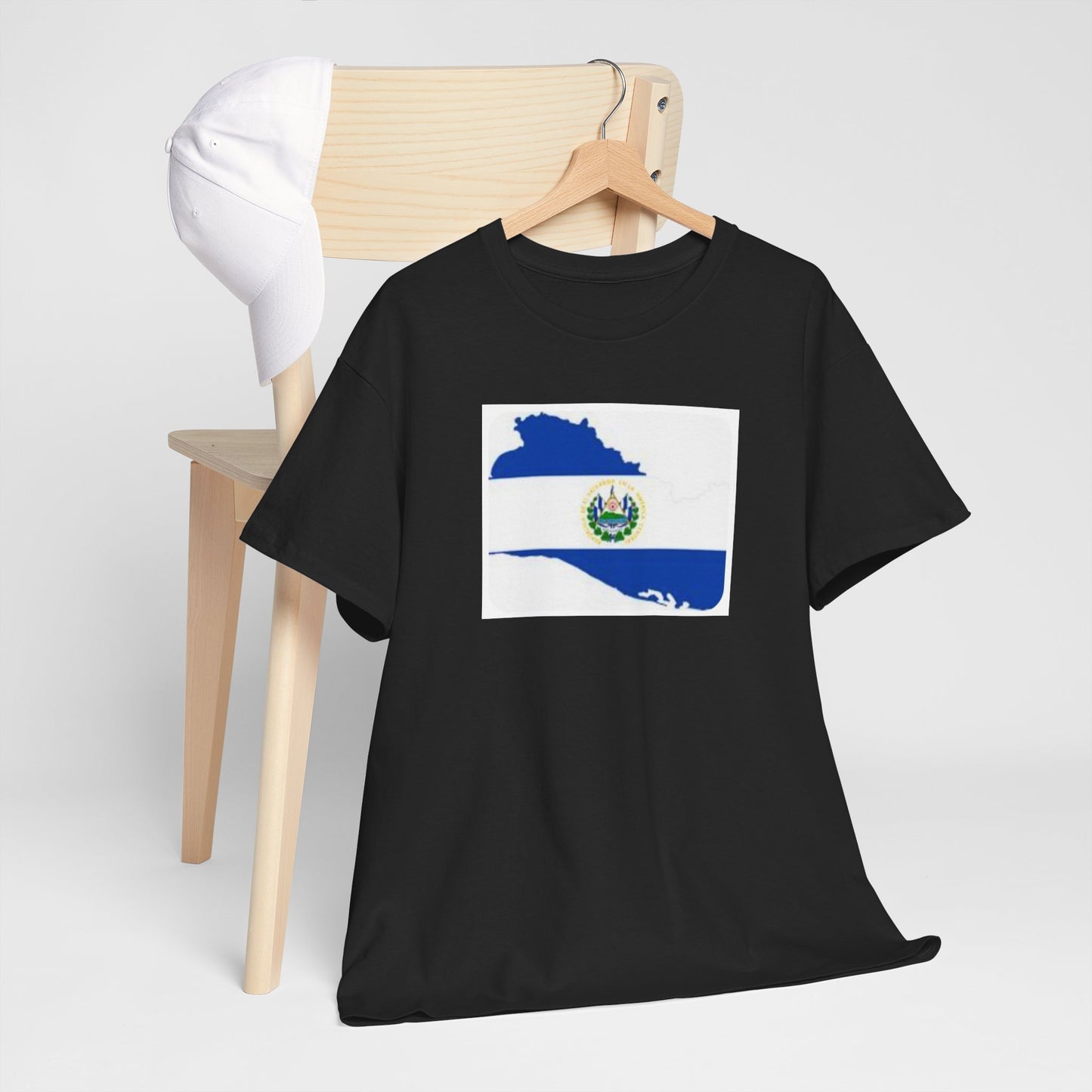 Unisex Heavy Cotton Tee -- el Salvador flag and map