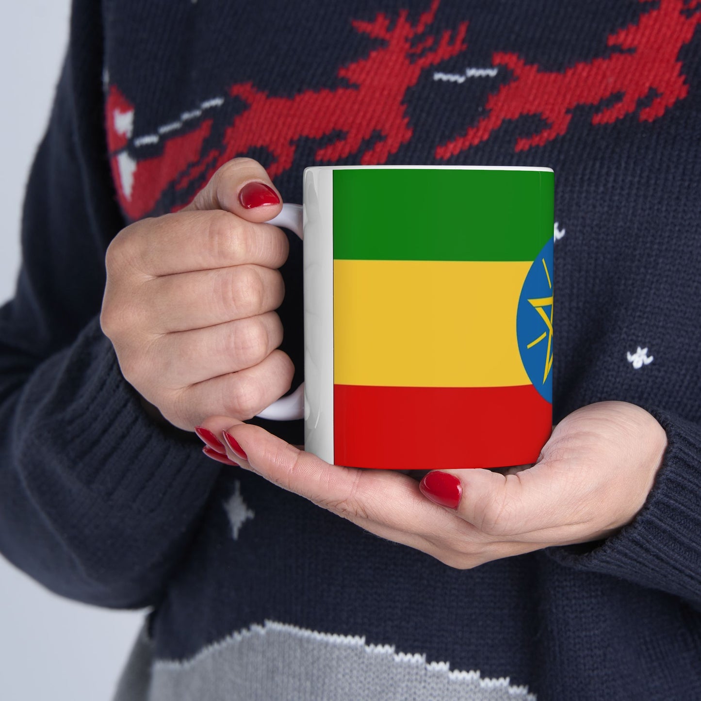 Ceramic Mug 11oz ZZ -- Ethiopian Federl Flag