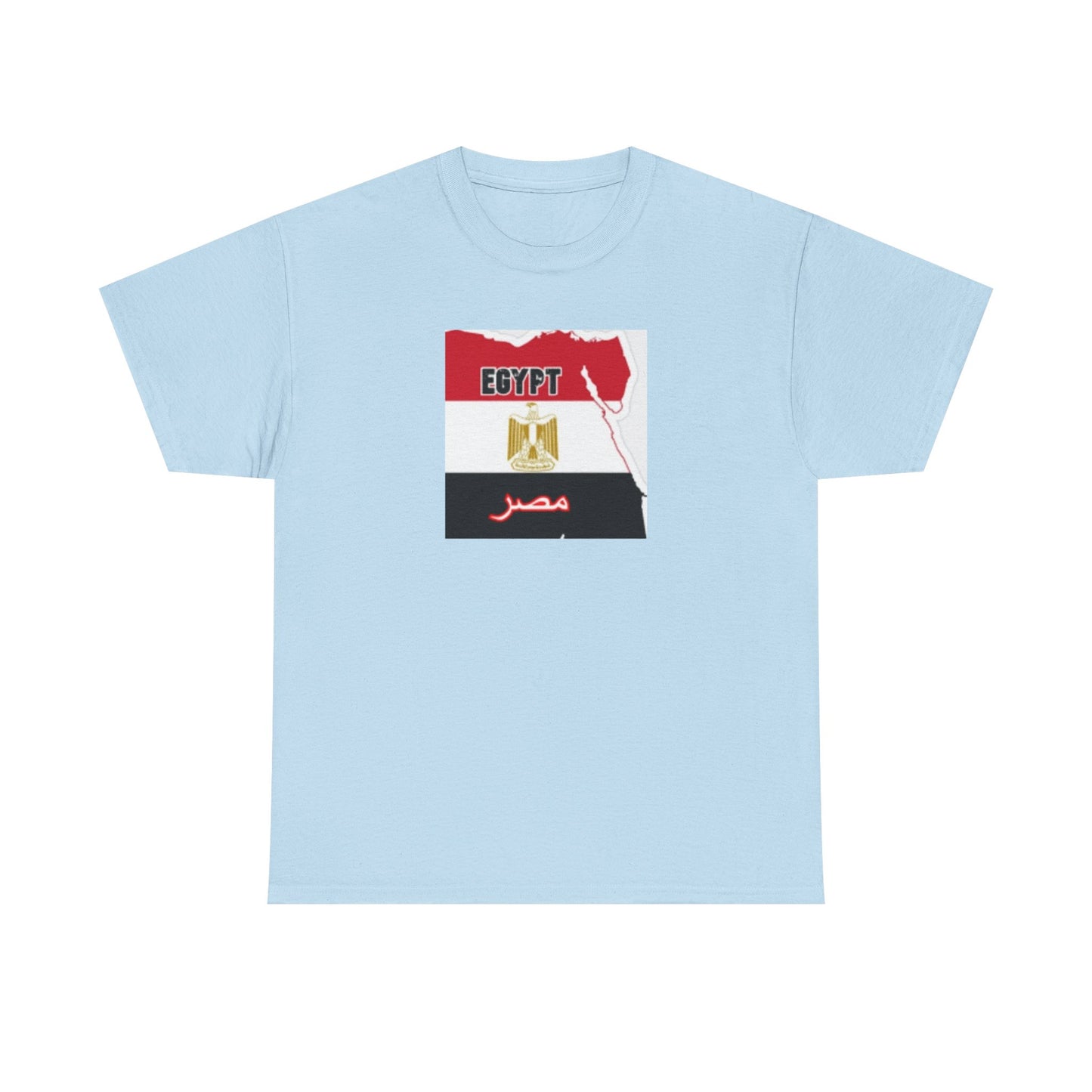 Unisex Heavy Cotton Tee -- Egypt flag and map