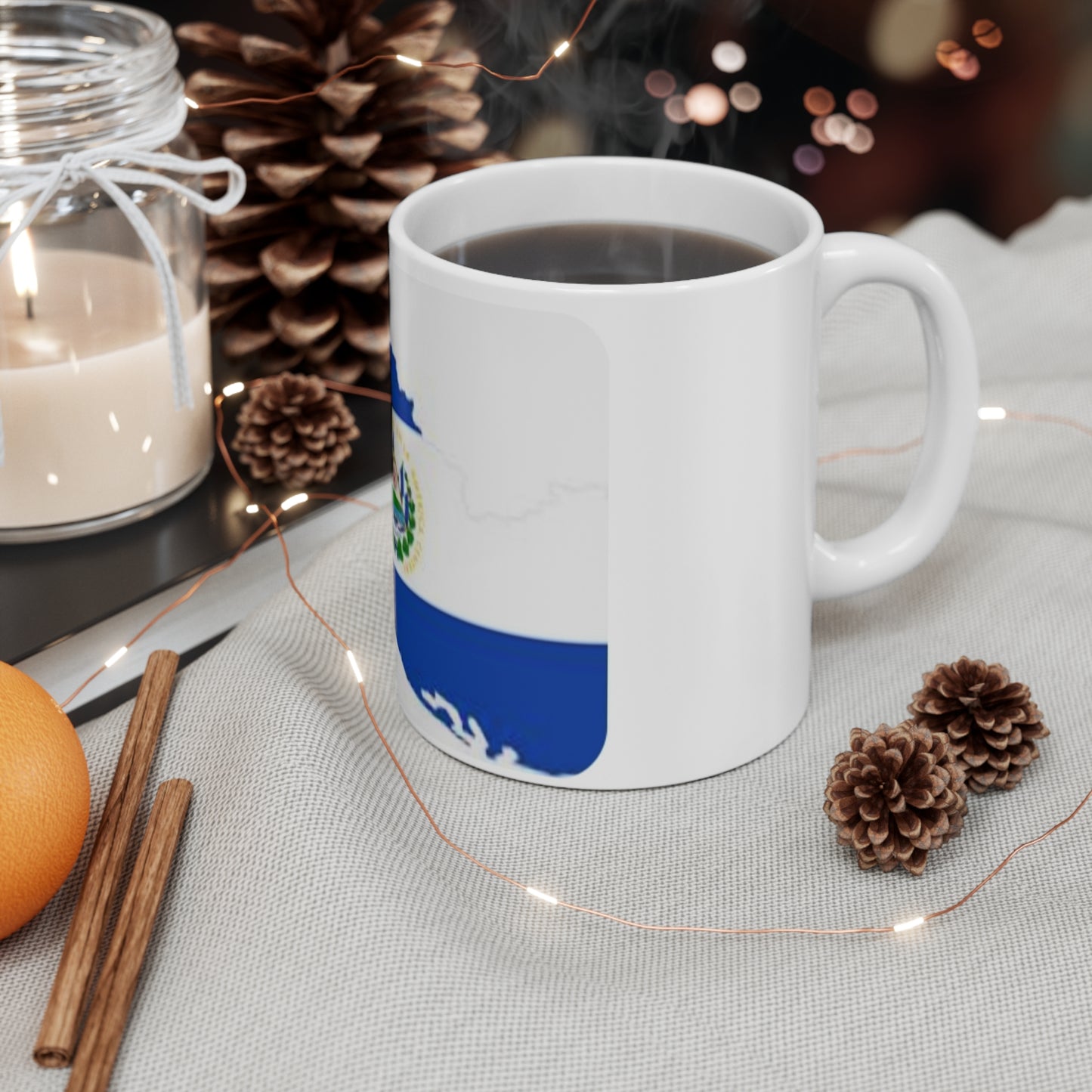 Mug 11oz -- el Salvador mug flag and map