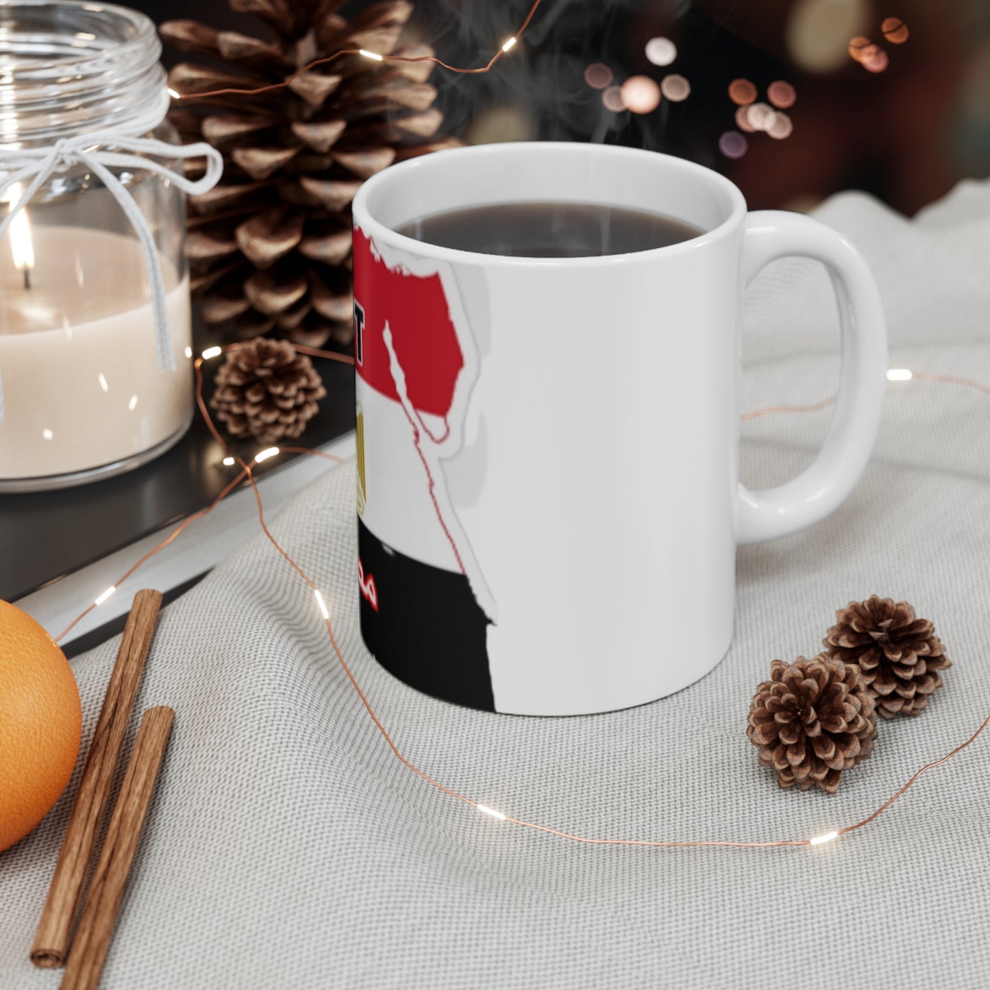 Mug 11oz -- Egypt flag and map