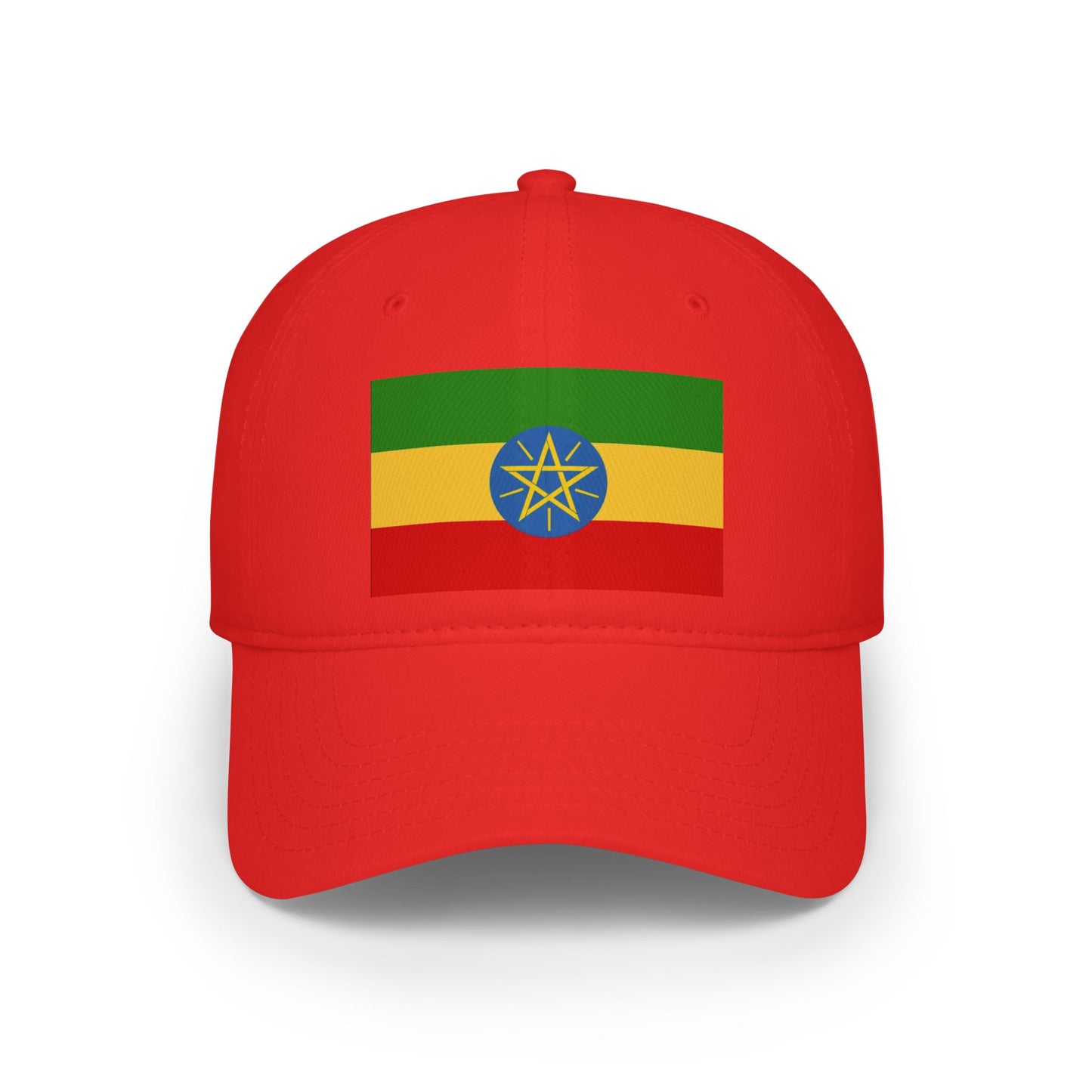 Low Profile Baseball Cap -- Ethiopian Federal Flag