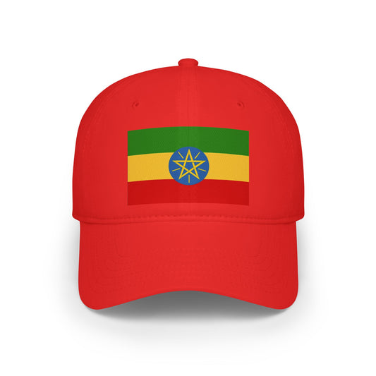 Low Profile Baseball Cap -- Ethiopian Federal Flag