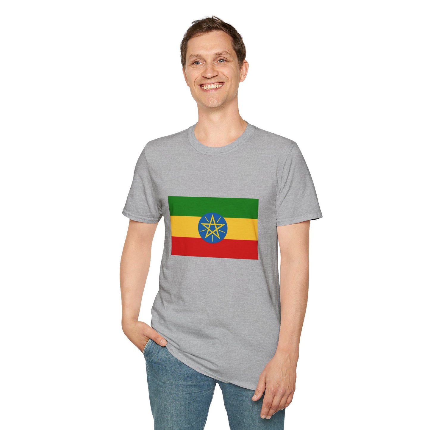 Unisex Softstyle T-Shirt -- Ethiopia Federal Flag