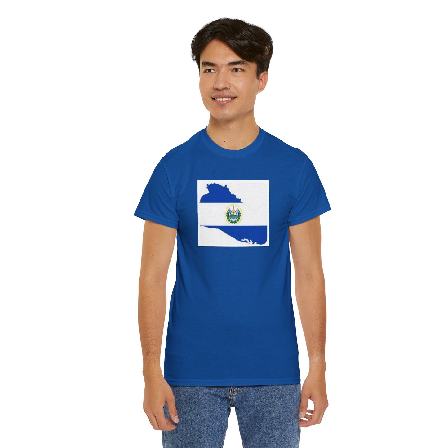 Unisex Heavy Cotton Tee -- el Salvador flag and map