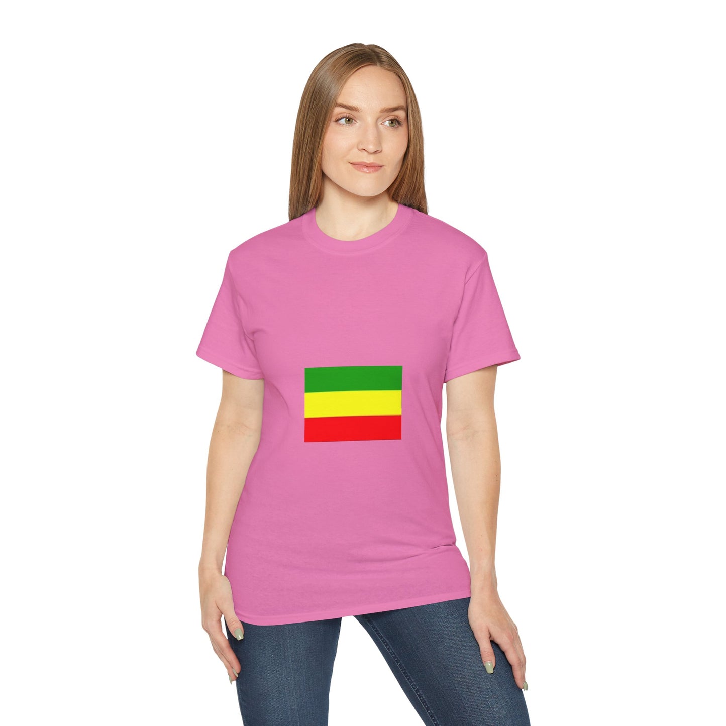 Unisex Ultra Cotton Tee - Ethiopan Flag no star