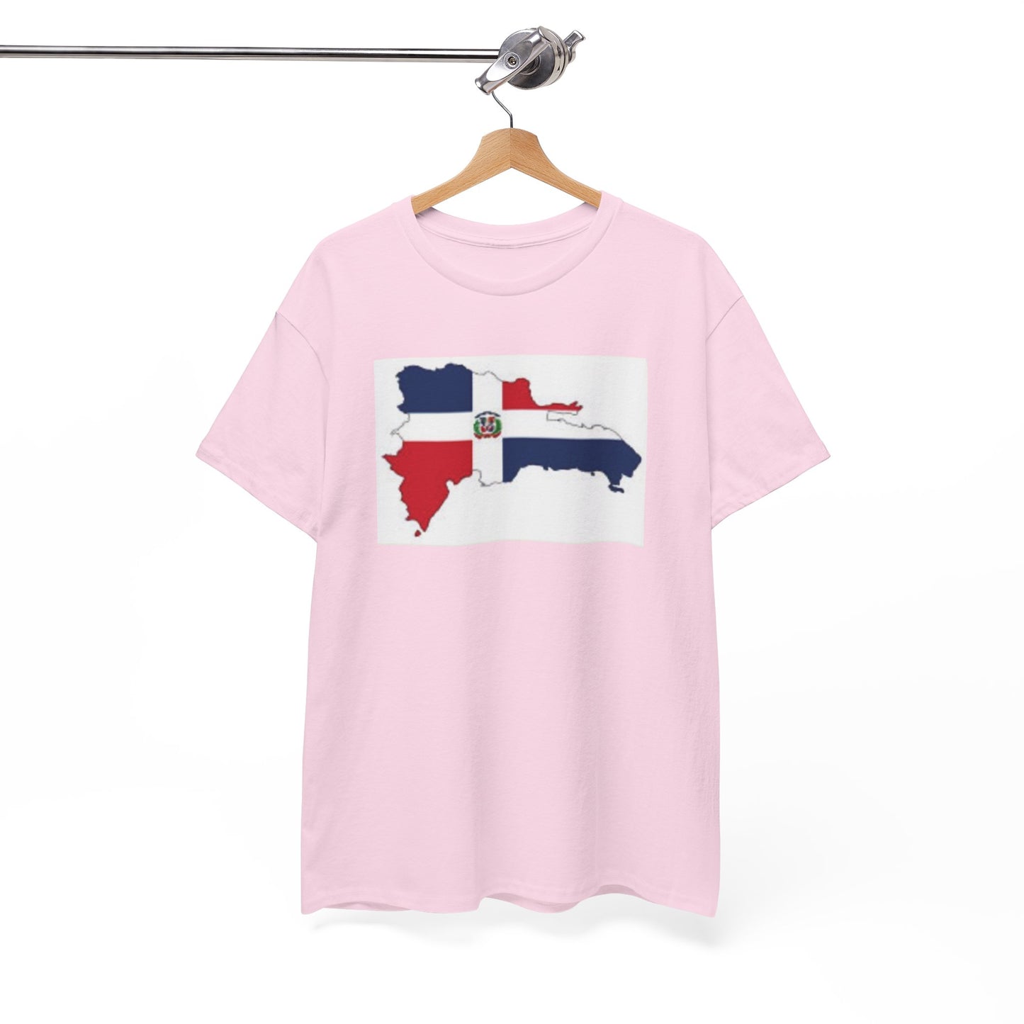 Unisex Heavy Cotton Tee -- Dominican Republic flag and map