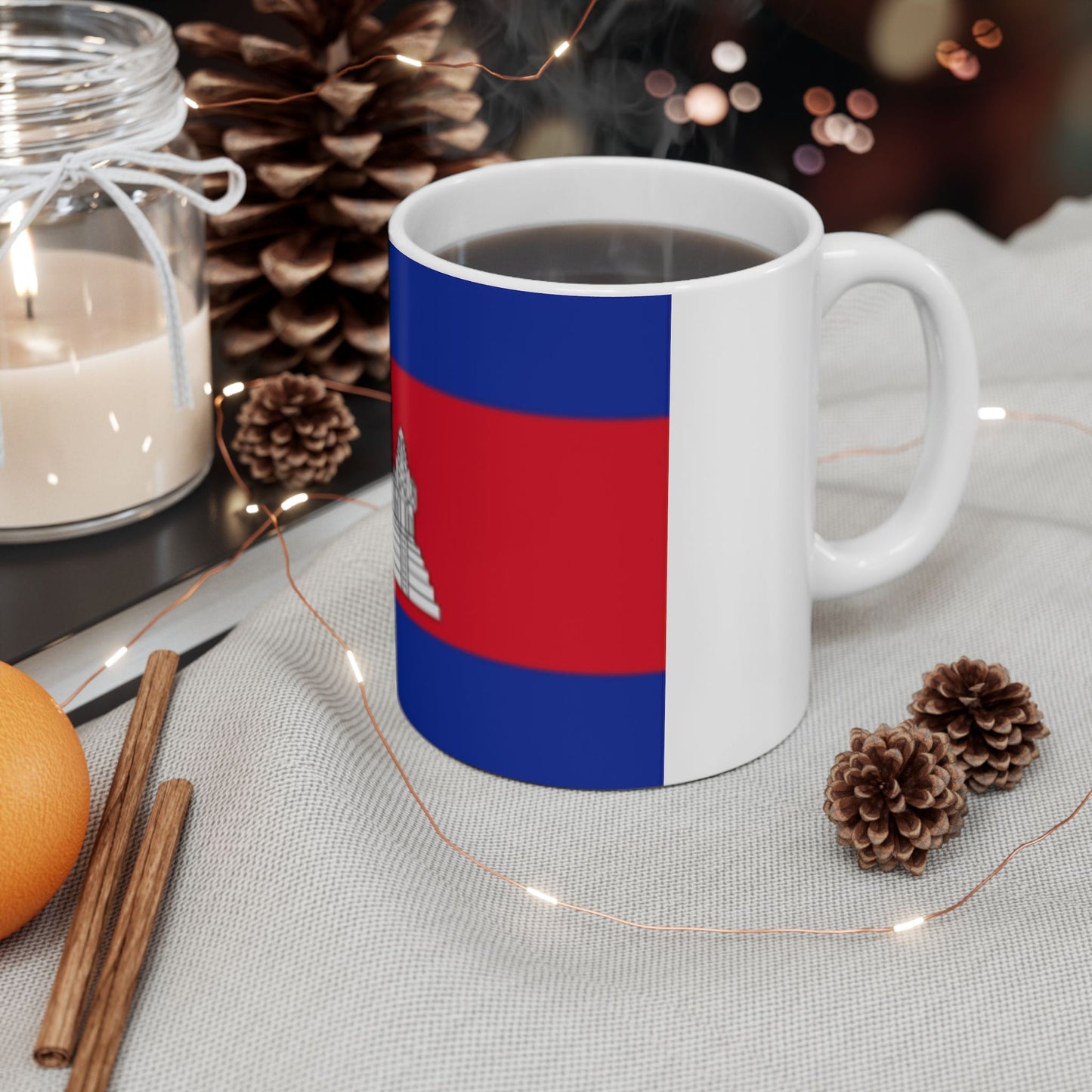 Ceramic Mug, 11oz -- Cambodia