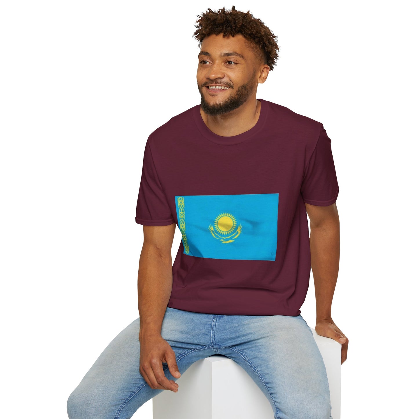 Unisex Softstyle T-Shirt -- Kazakhstan
