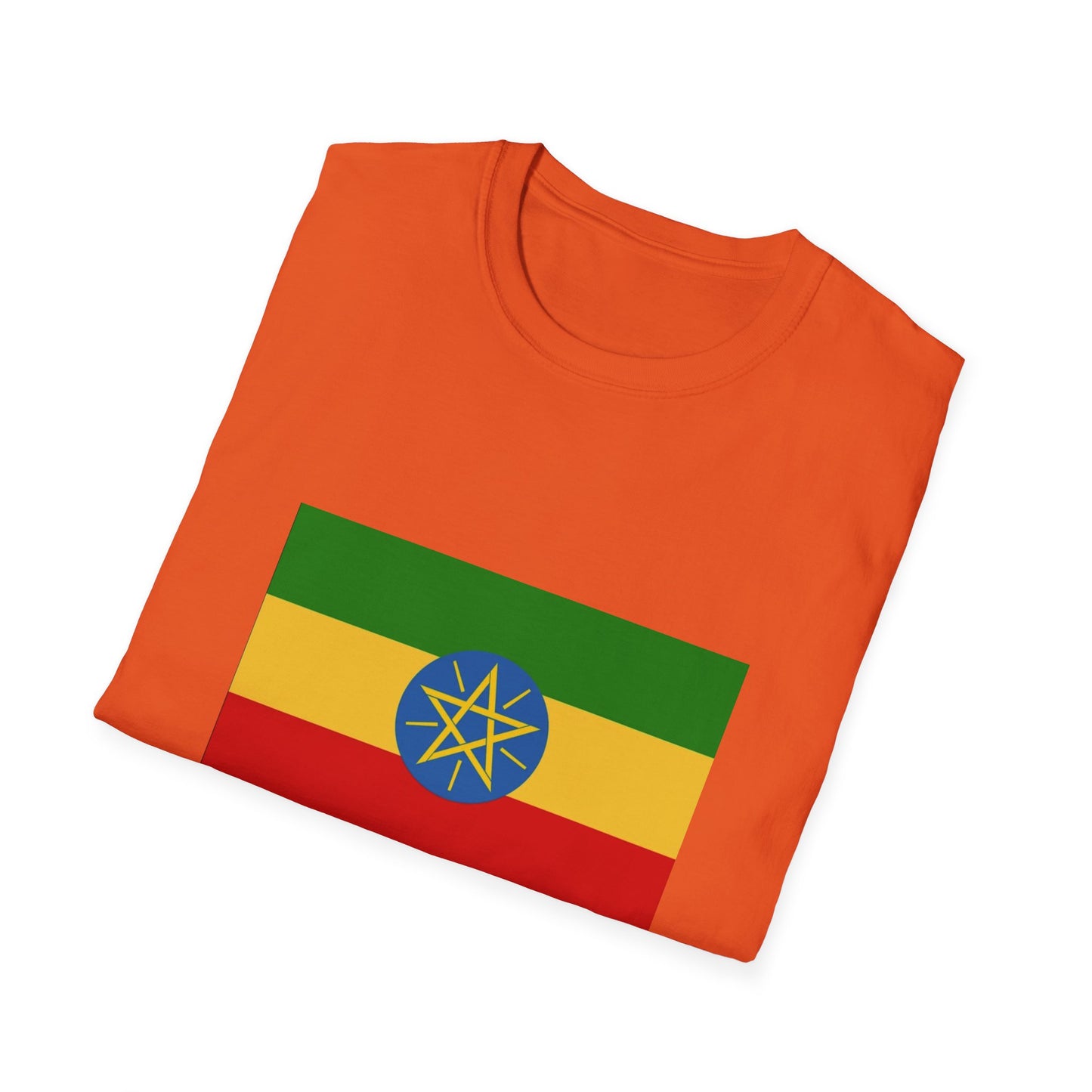 Unisex Softstyle T-Shirt -- Ethiopia Federal Flag