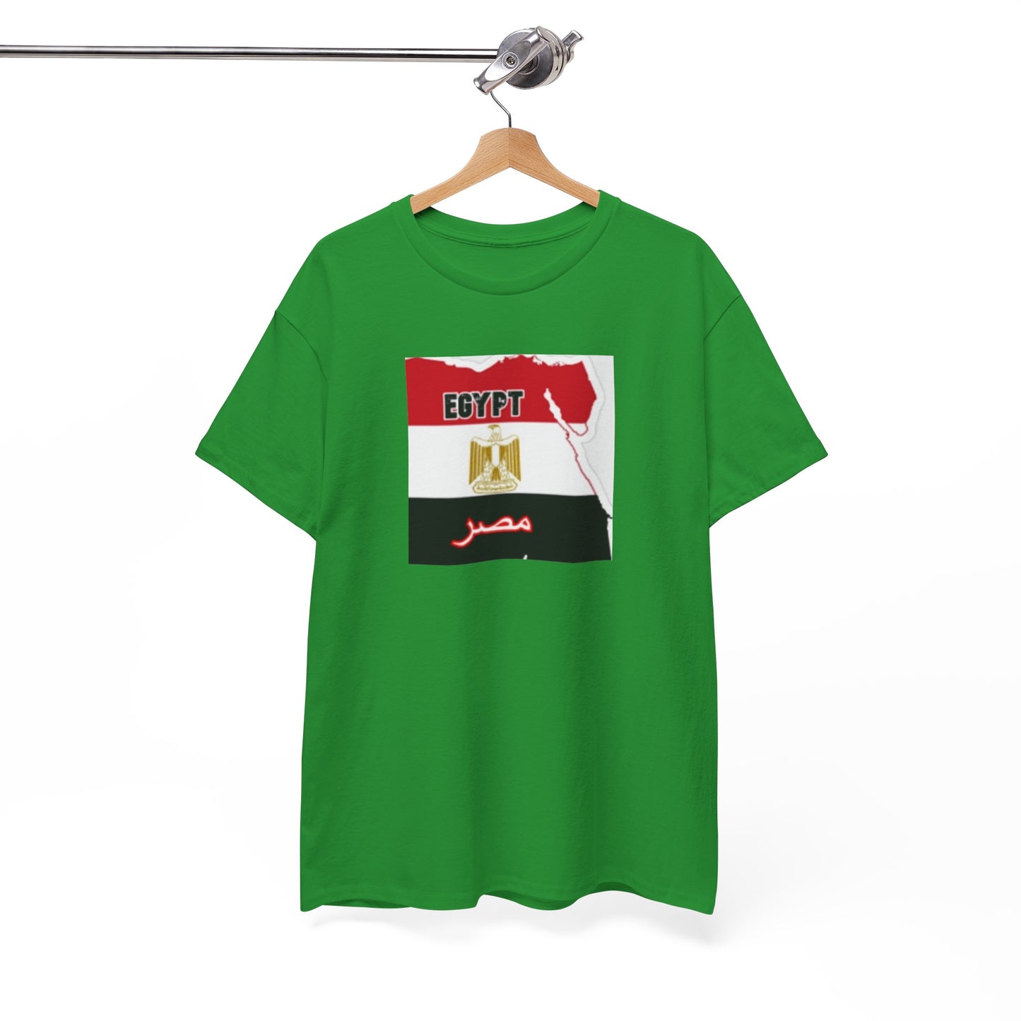 Unisex Heavy Cotton Tee -- Egypt flag and map
