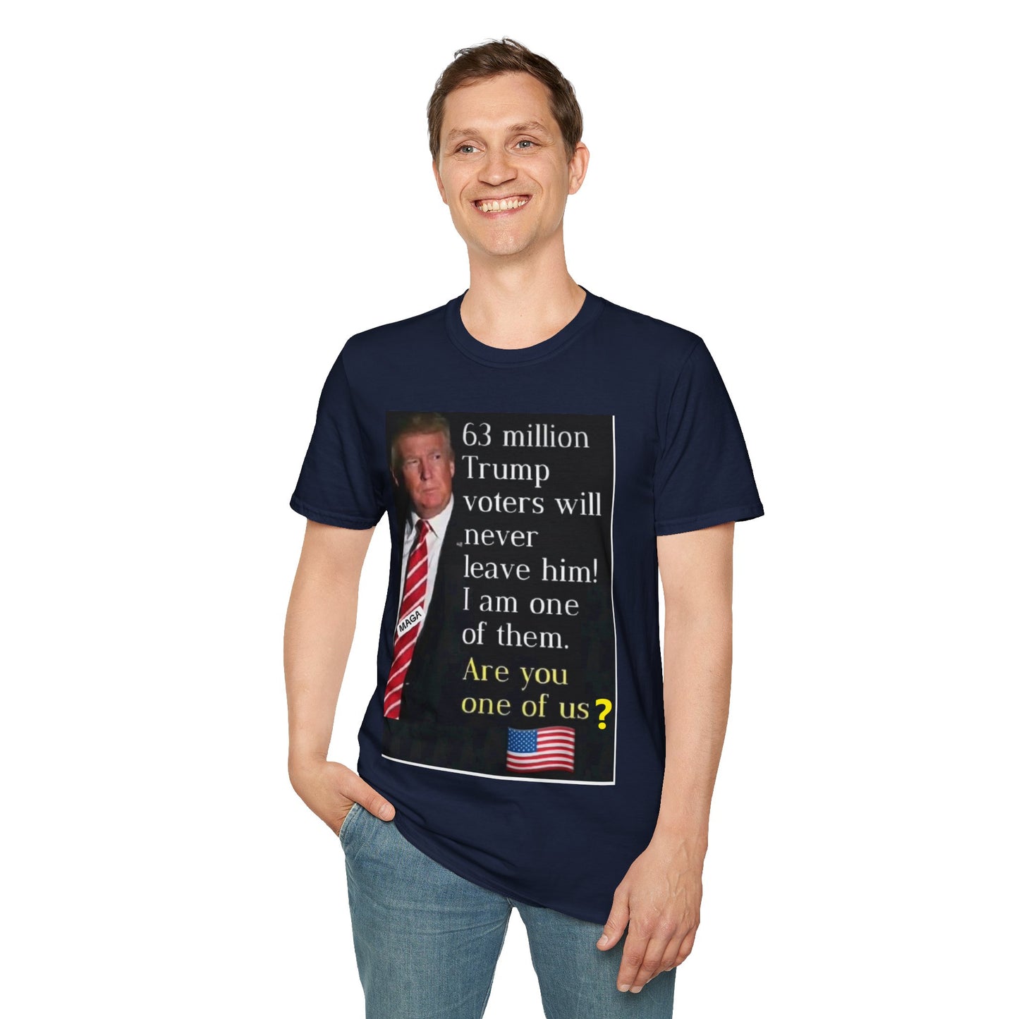 Unisex Softstyle T-Shirt -- Trump 2024