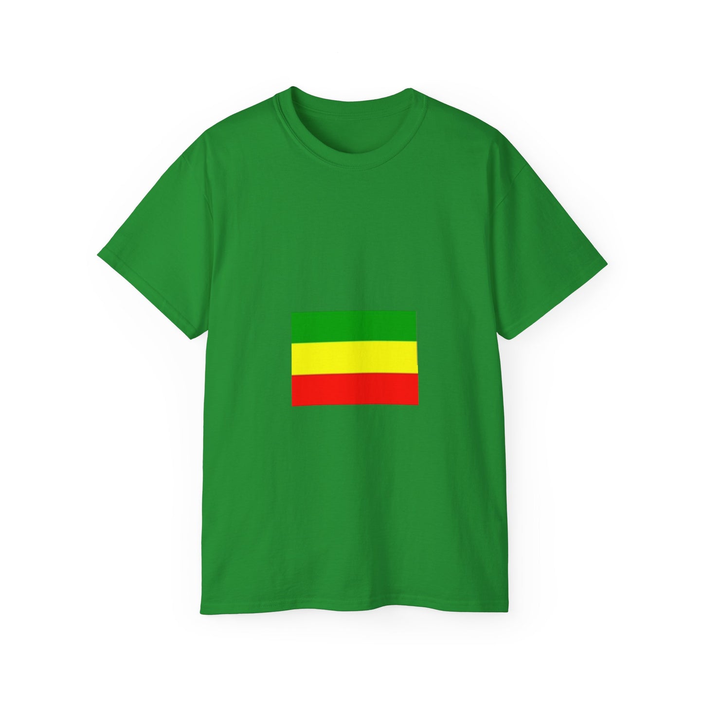 Unisex Ultra Cotton Tee - Ethiopan Flag no star