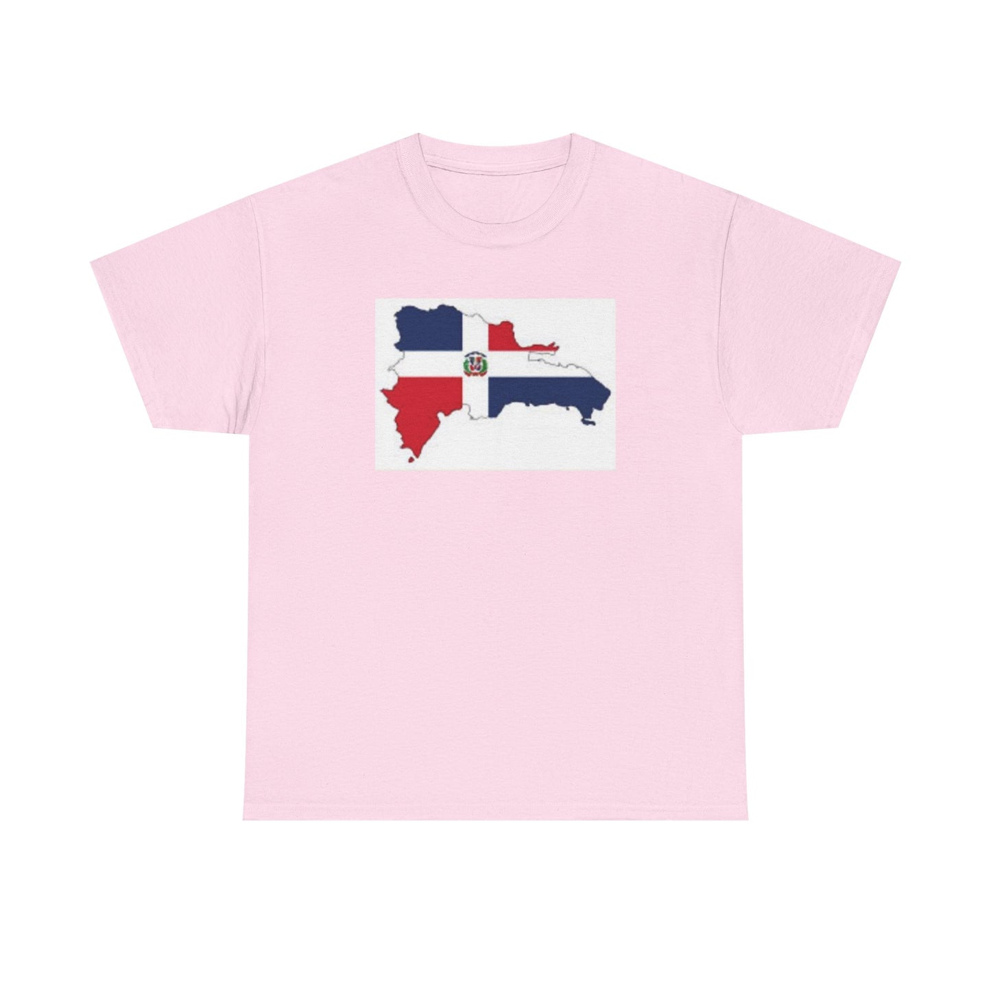 Unisex Heavy Cotton Tee -- Dominican Republic flag and map