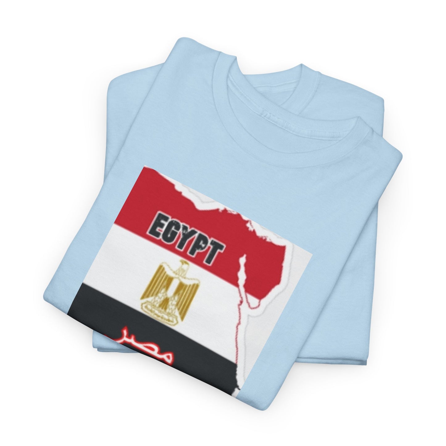 Unisex Heavy Cotton Tee -- Egypt flag and map