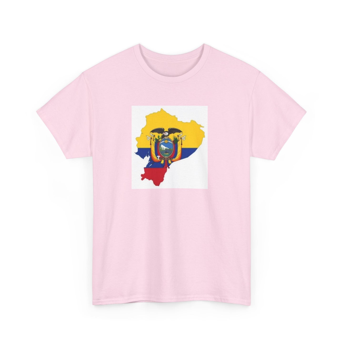 Unisex Heavy Cotton Tee -- Ecuador flag and map