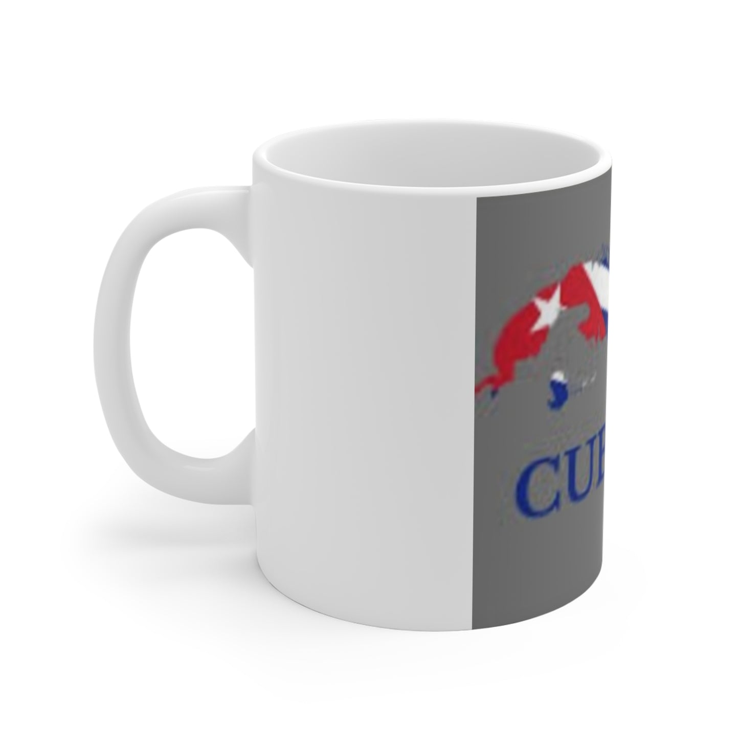 Mug 11oz -- Cuba flag and map