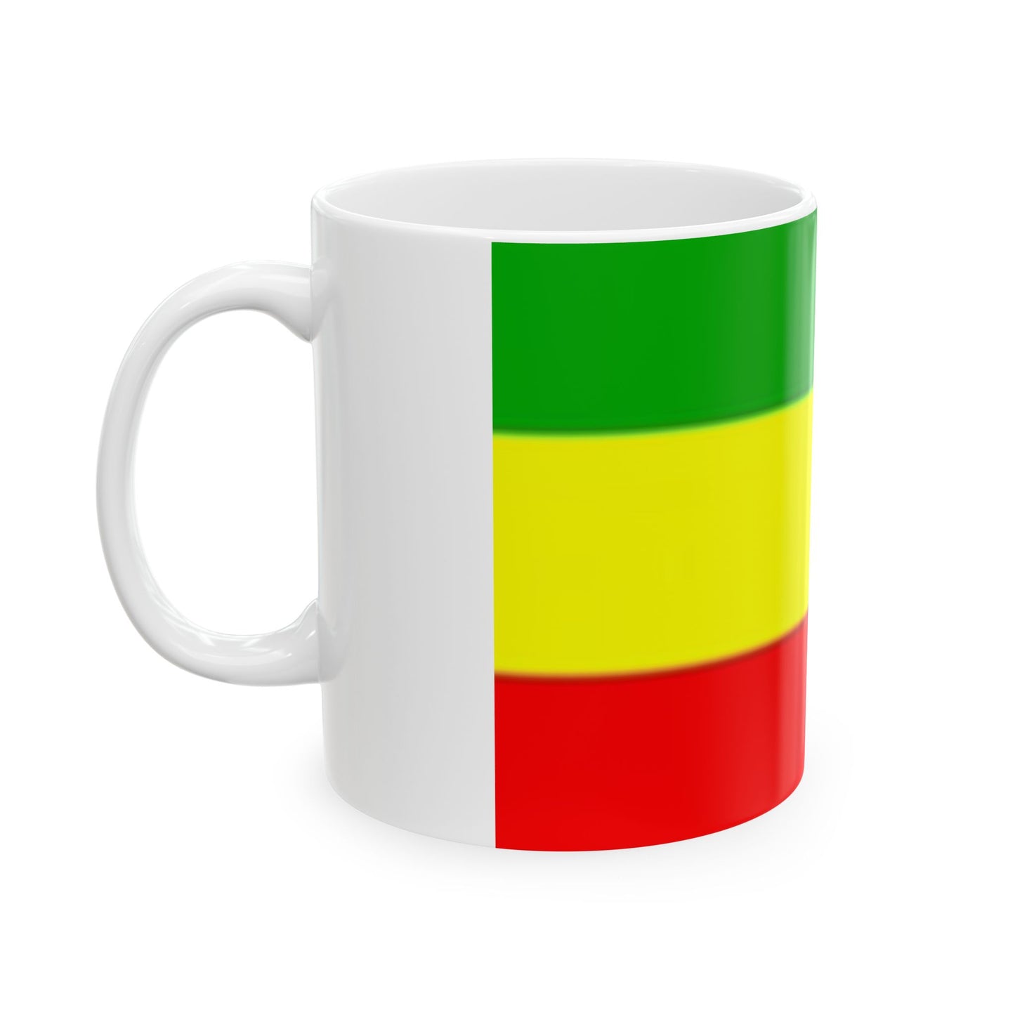 Ceramic Mug 11oz -- Ethiopan Flag no Star