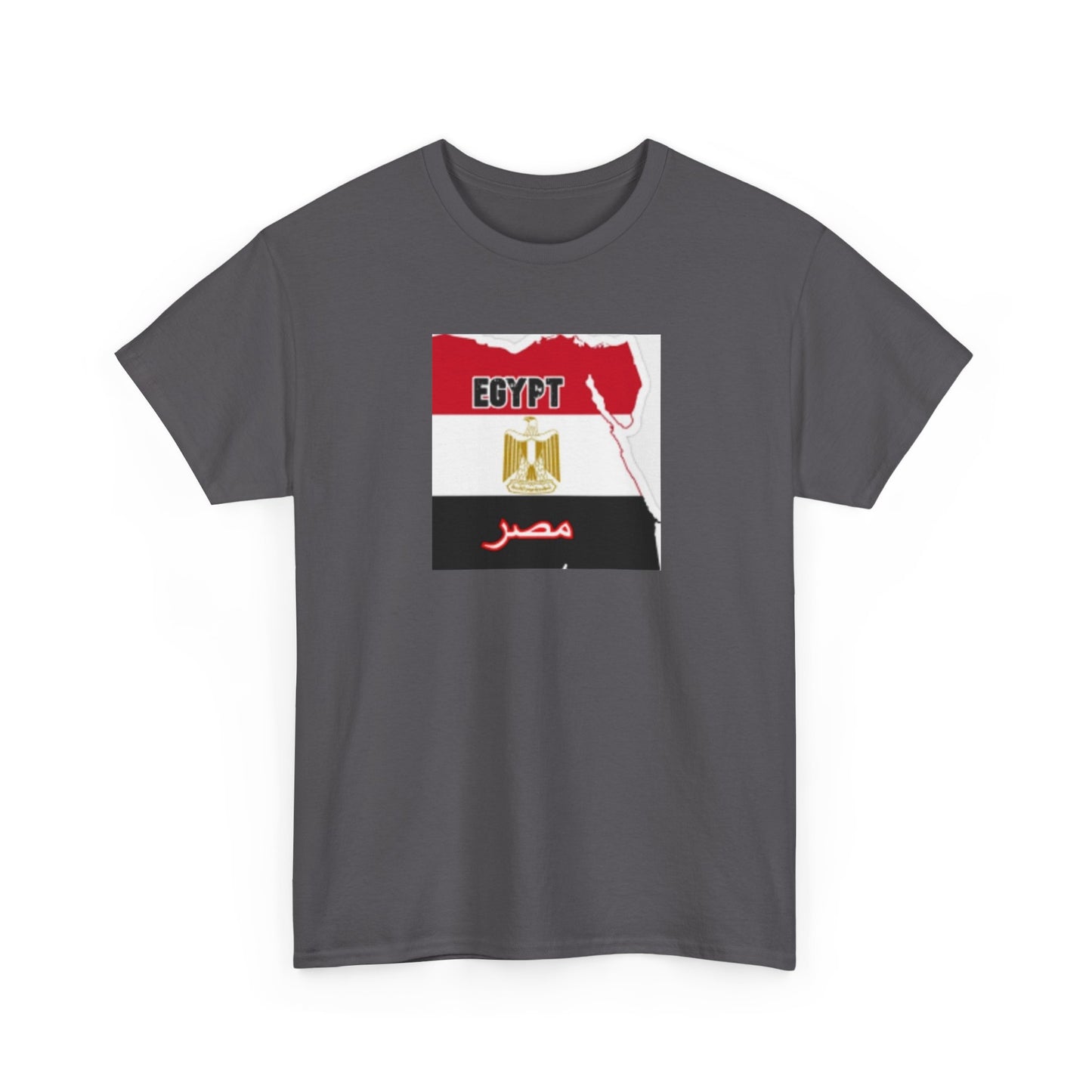 Unisex Heavy Cotton Tee -- Egypt flag and map
