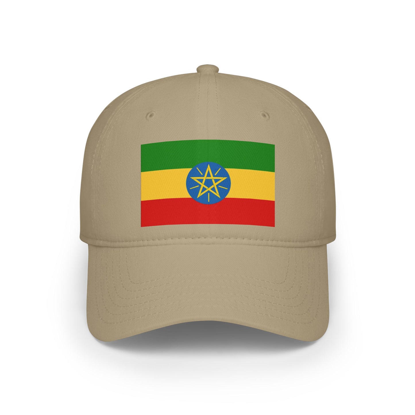 Low Profile Baseball Cap -- Ethiopian Federal Flag