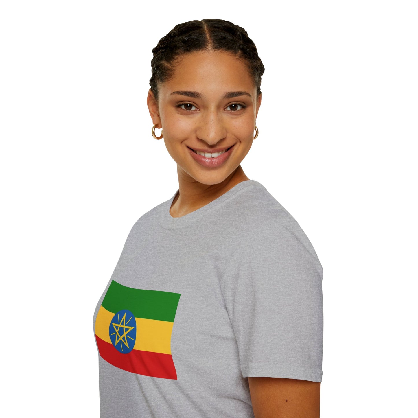 Unisex Softstyle T-Shirt -- Ethiopia Federal Flag
