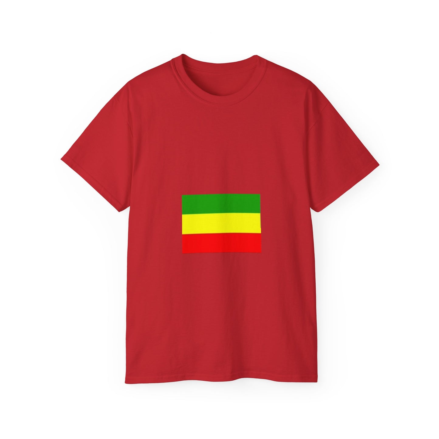 Unisex Ultra Cotton Tee - Ethiopan Flag no star