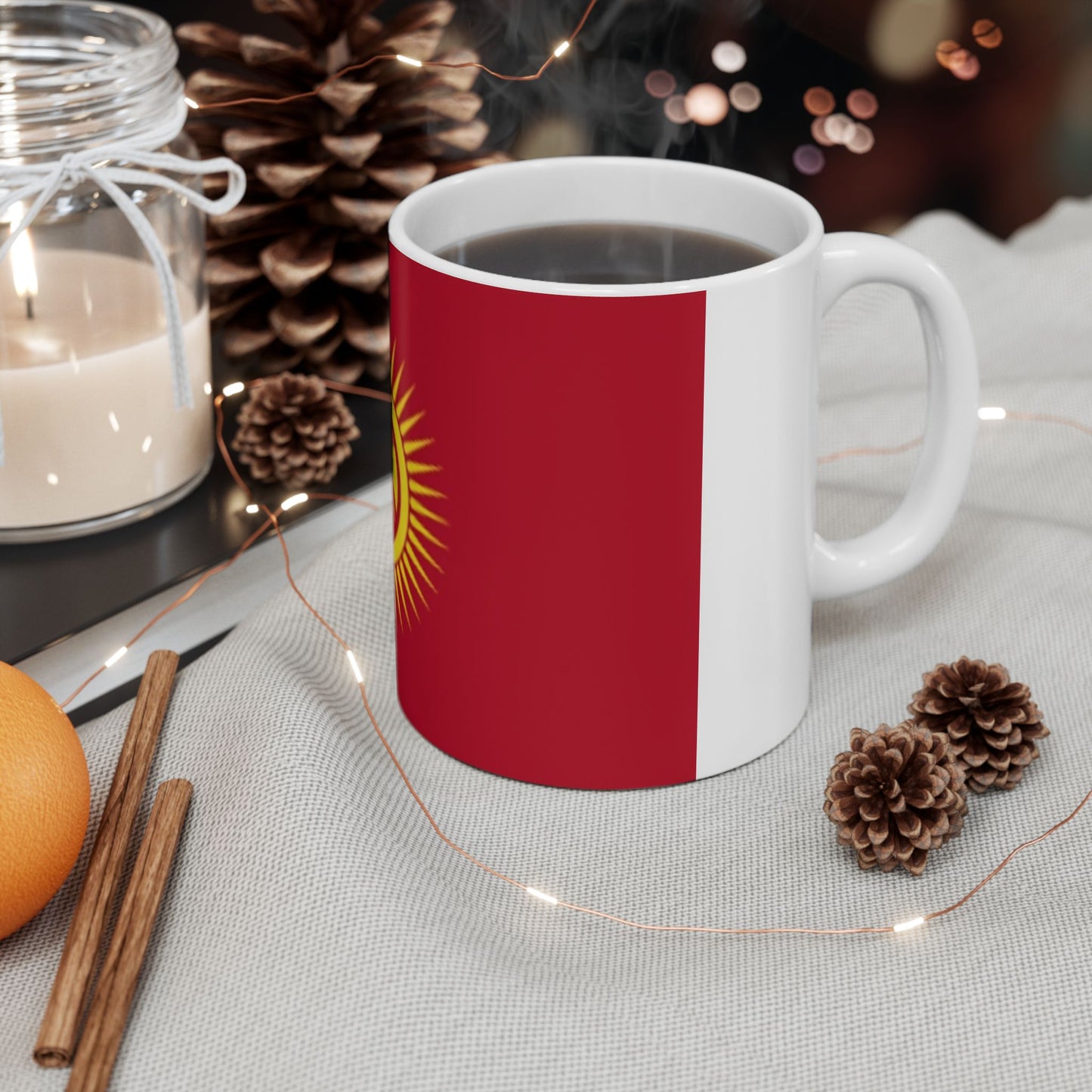 Ceramic Mug, 11oz -- Kyrgyzstan