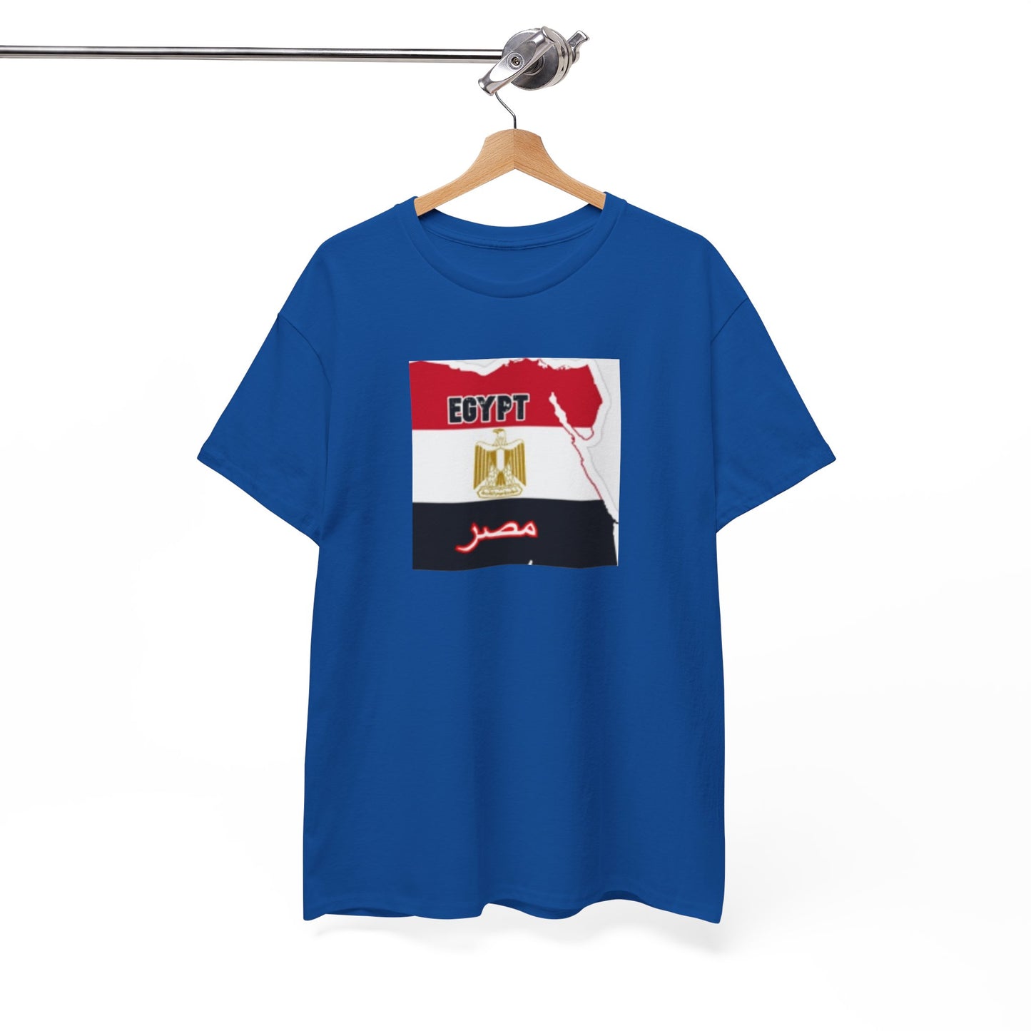 Unisex Heavy Cotton Tee -- Egypt flag and map