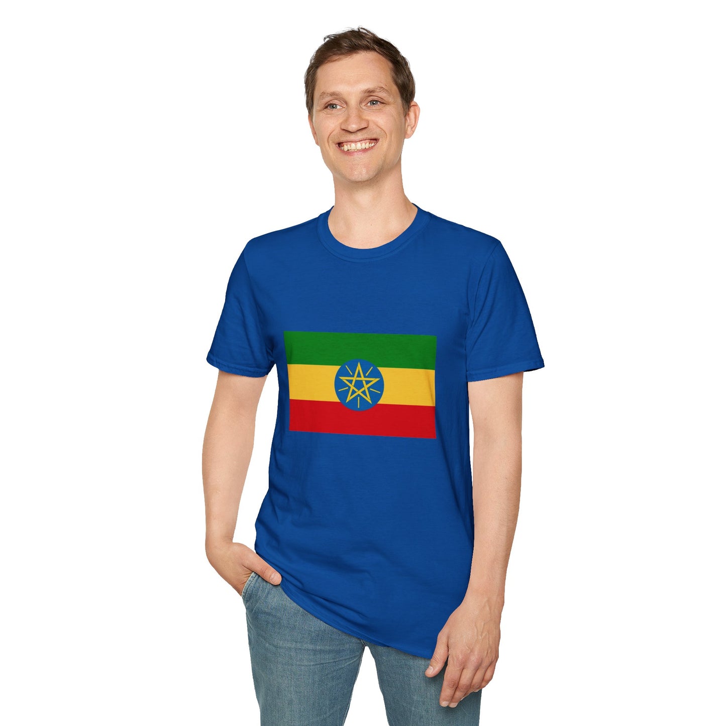 Unisex Softstyle T-Shirt -- Ethiopia Federal Flag