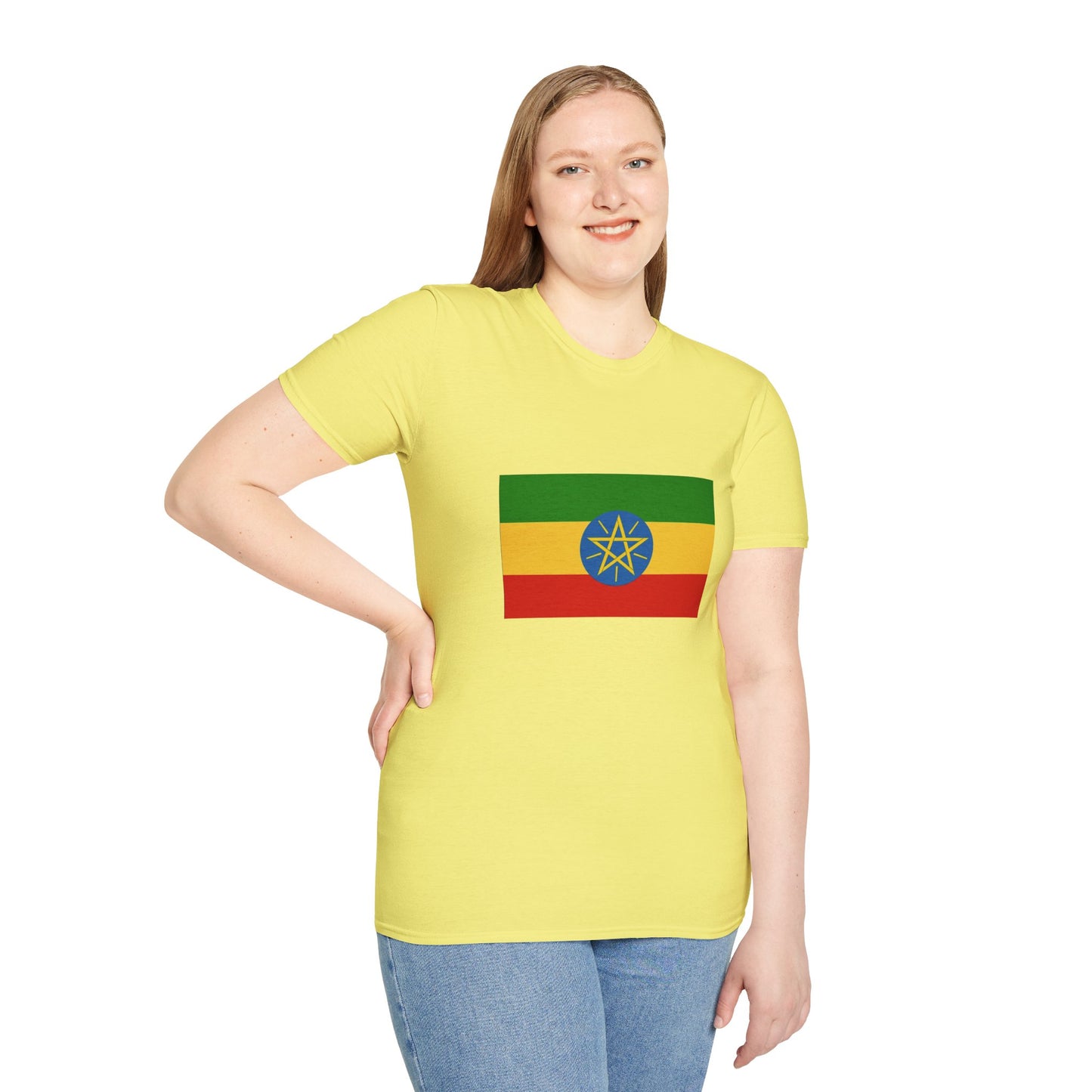 Unisex Softstyle T-Shirt -- Ethiopia Federal Flag