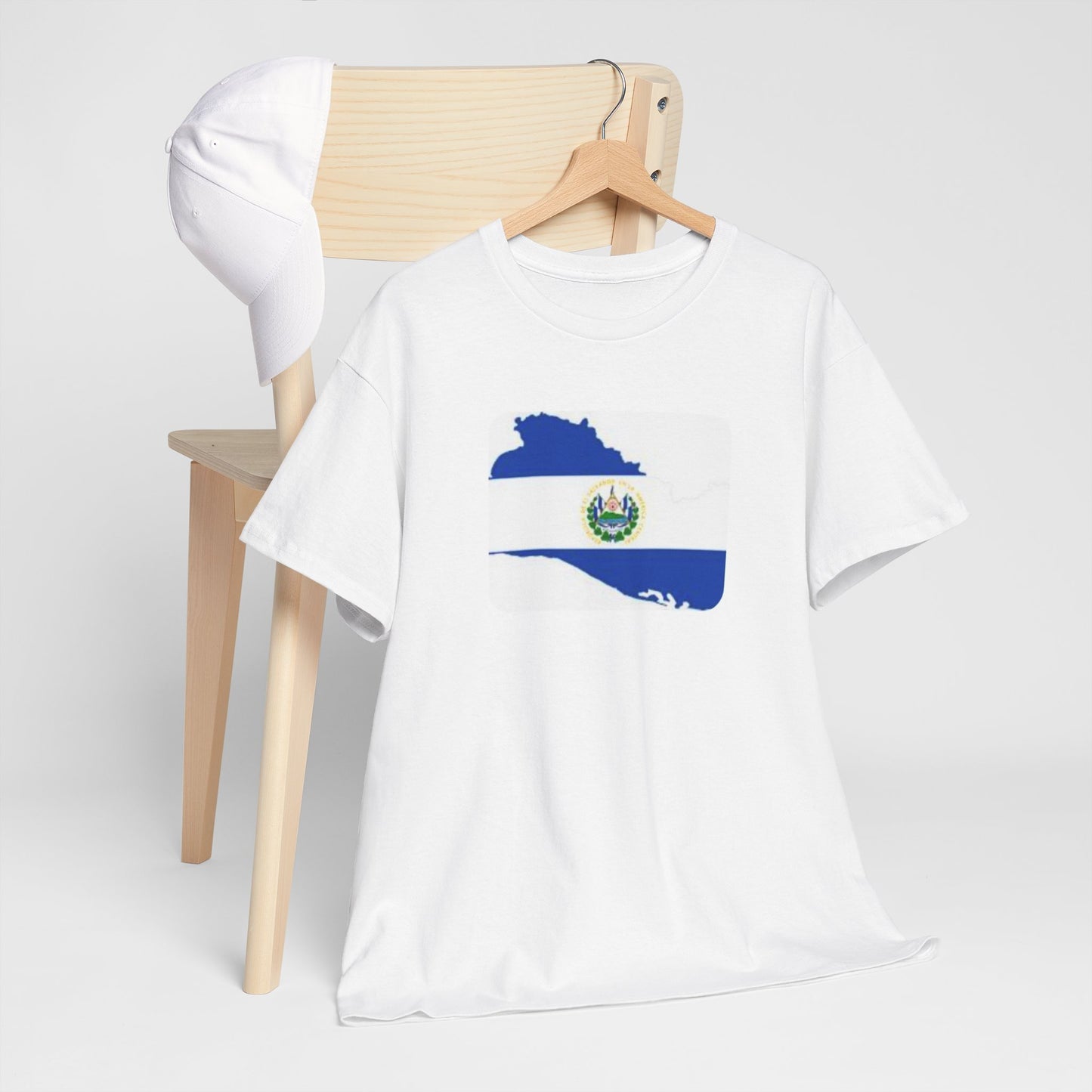Unisex Heavy Cotton Tee -- el Salvador flag and map