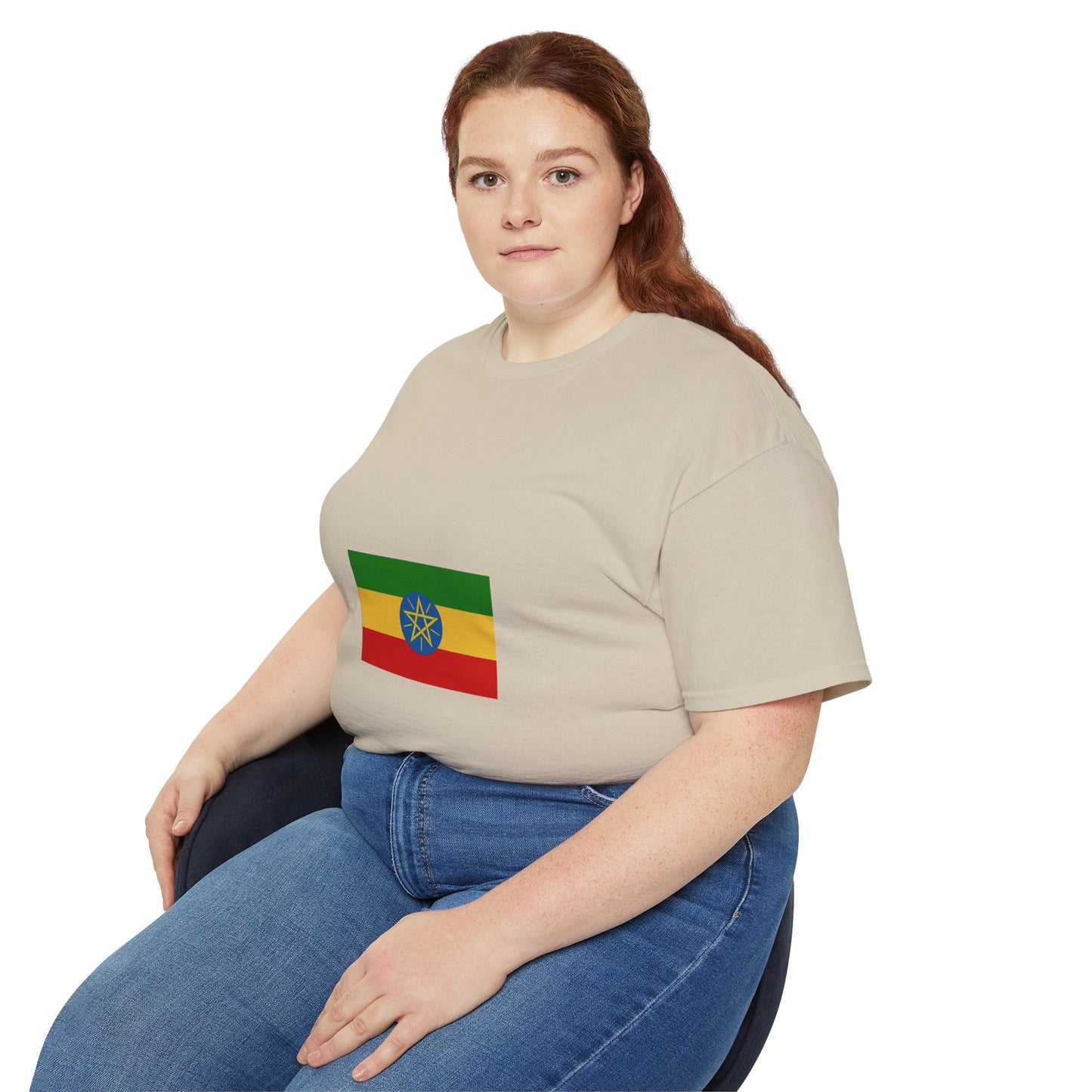 Unisex Ultra Cotton Tee -- Ethiopian Federal Flag Tshirt