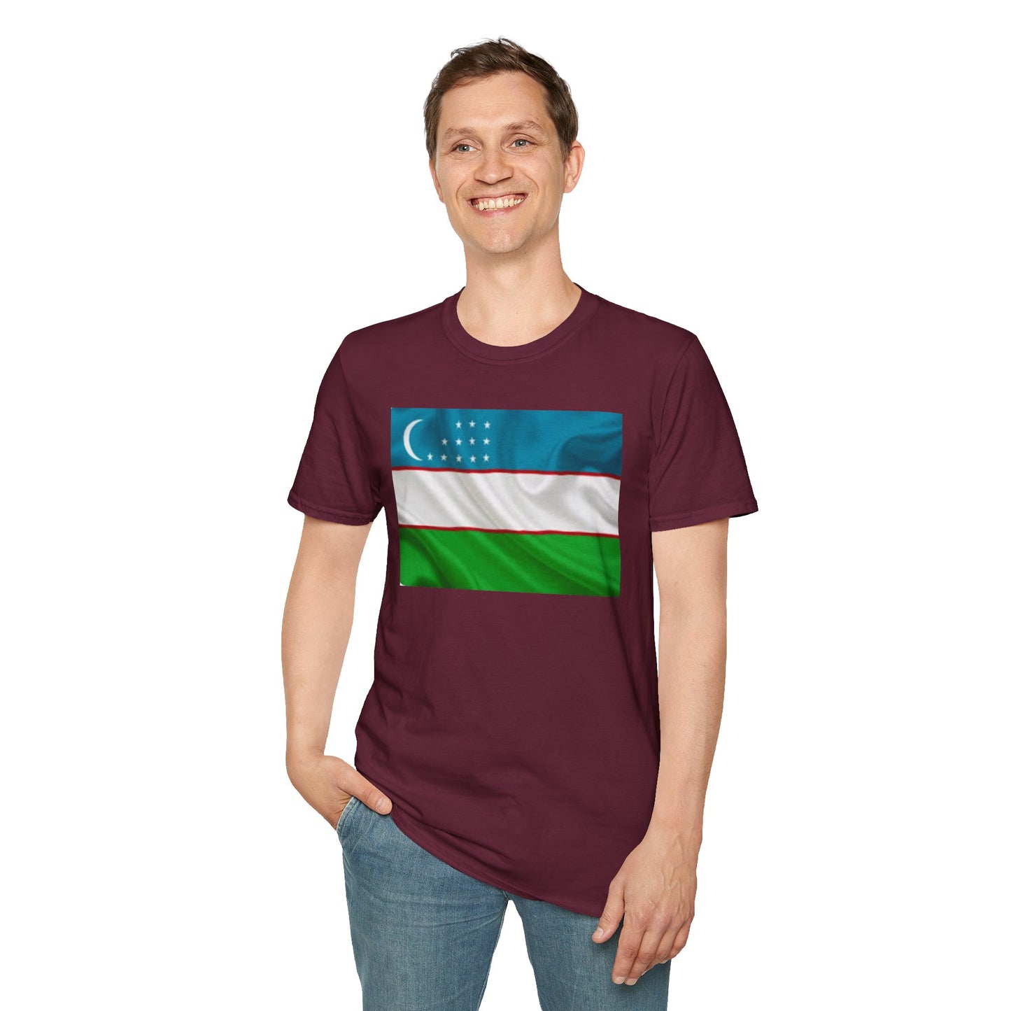 Unisex Softstyle T-Shirt -- Uzbekistan