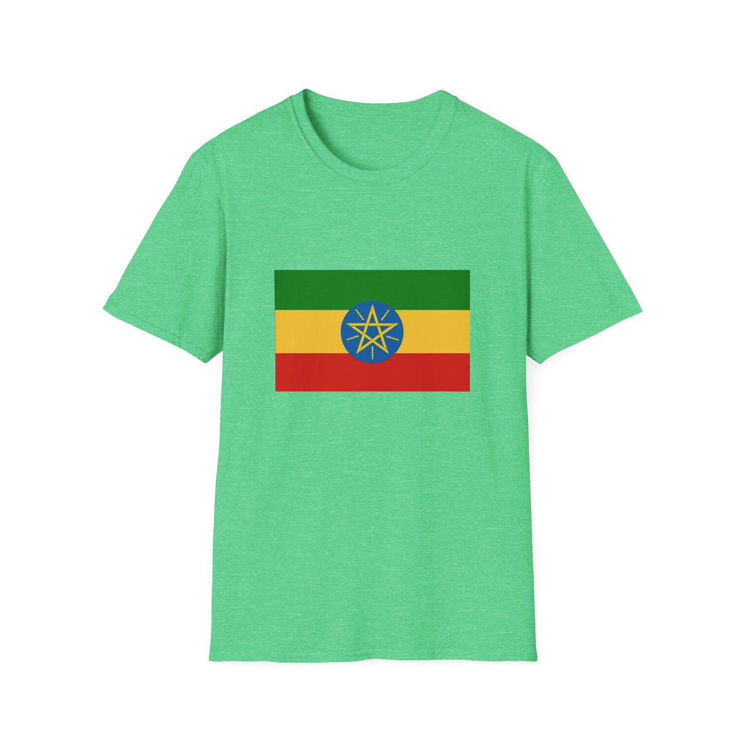 Unisex Softstyle T-Shirt -- Ethiopia Federal Flag