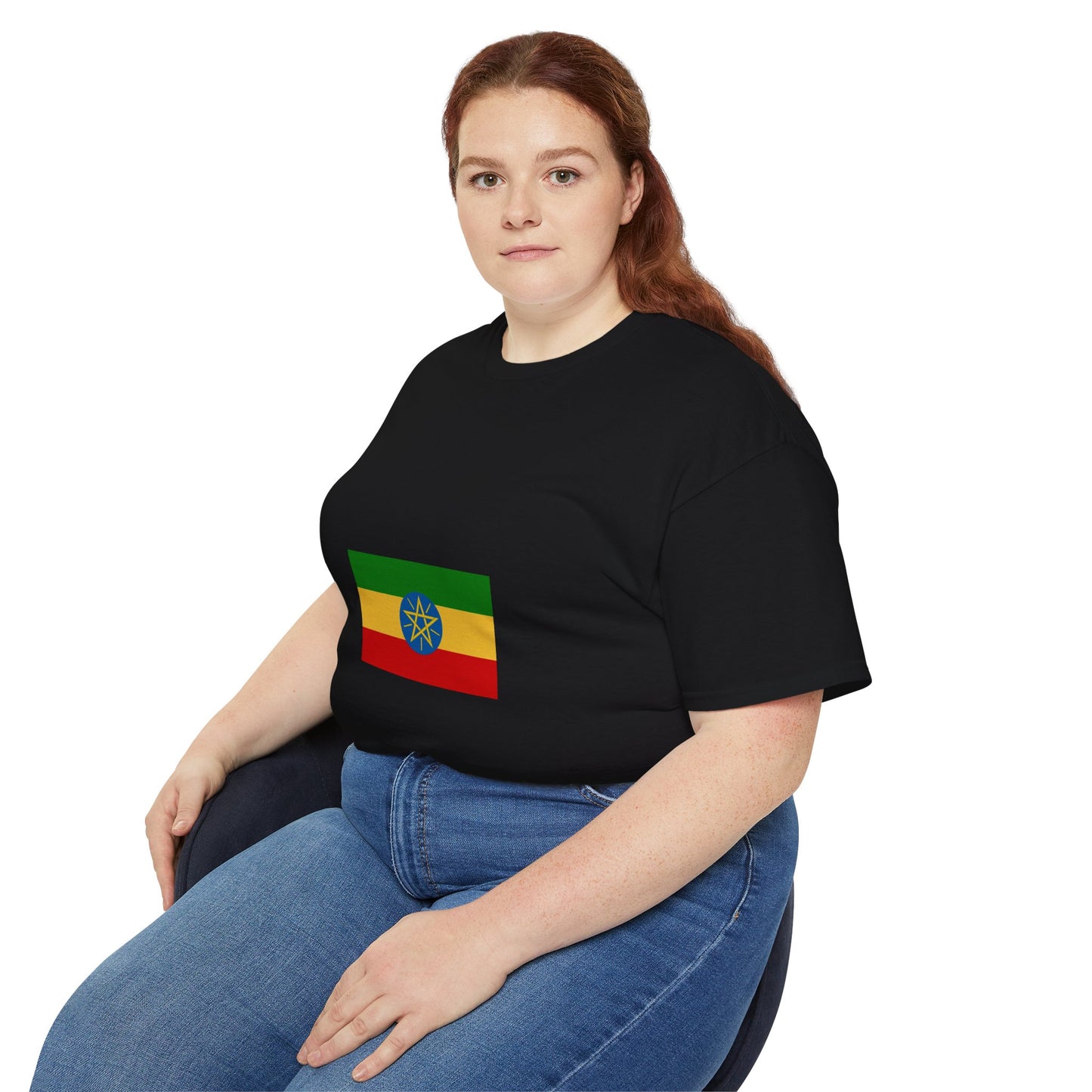 Unisex Ultra Cotton Tee -- Ethiopian Federal Flag Tshirt