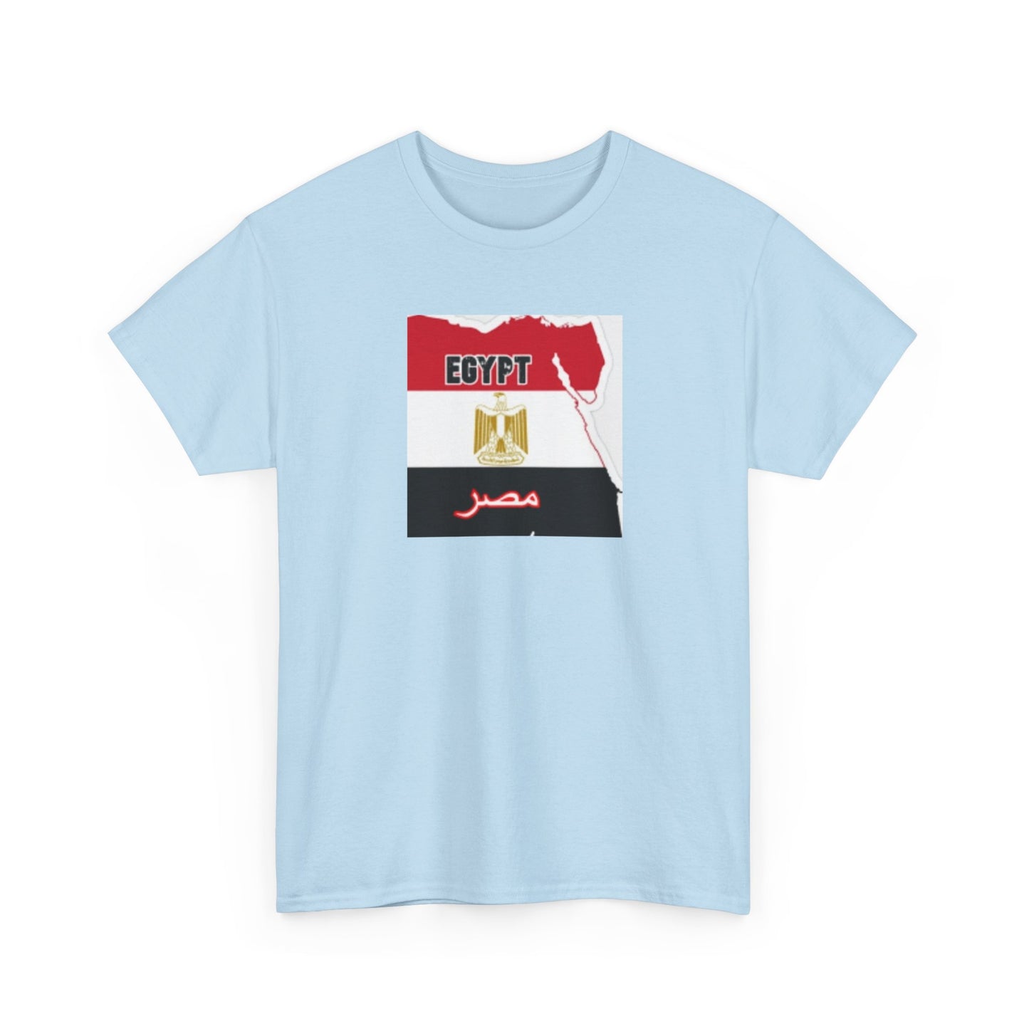 Unisex Heavy Cotton Tee -- Egypt flag and map