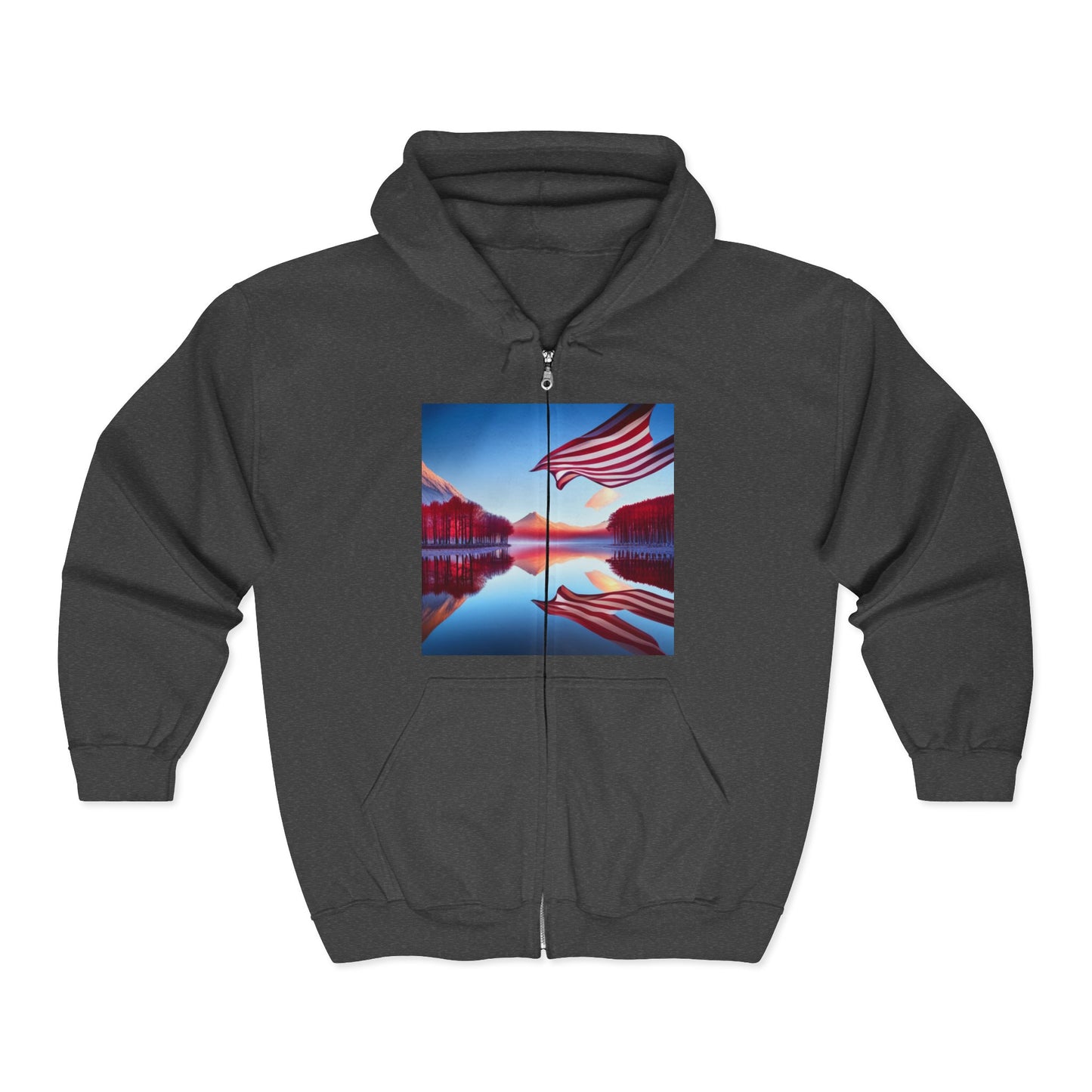 Unisex Heavy Blend™ Full Zip Hooded Sweatshirt ,-- USA