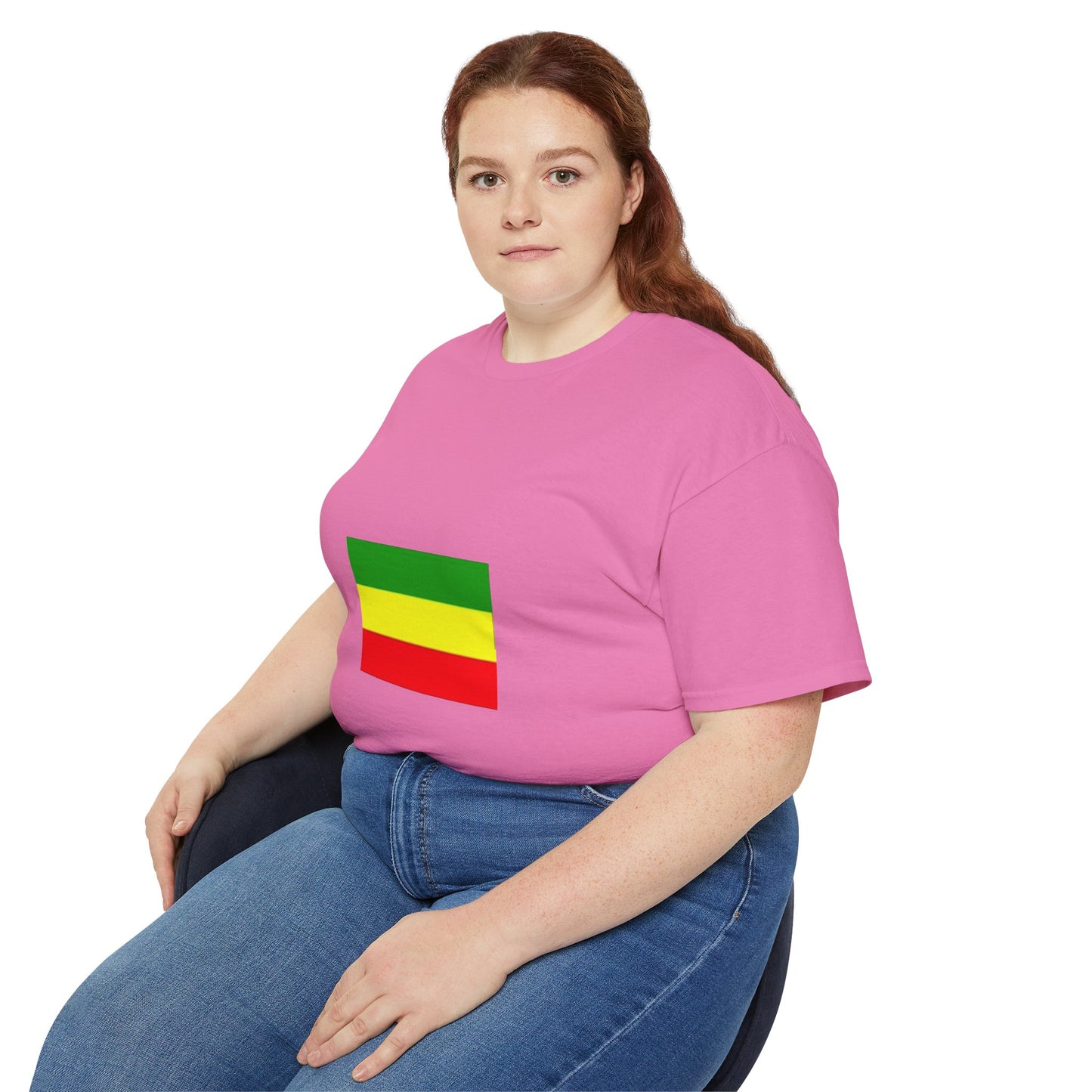 Unisex Ultra Cotton Tee - Ethiopan Flag no star