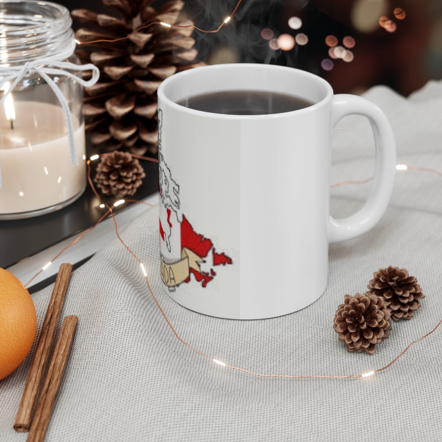 Mug 11oz -- Canada map and flag