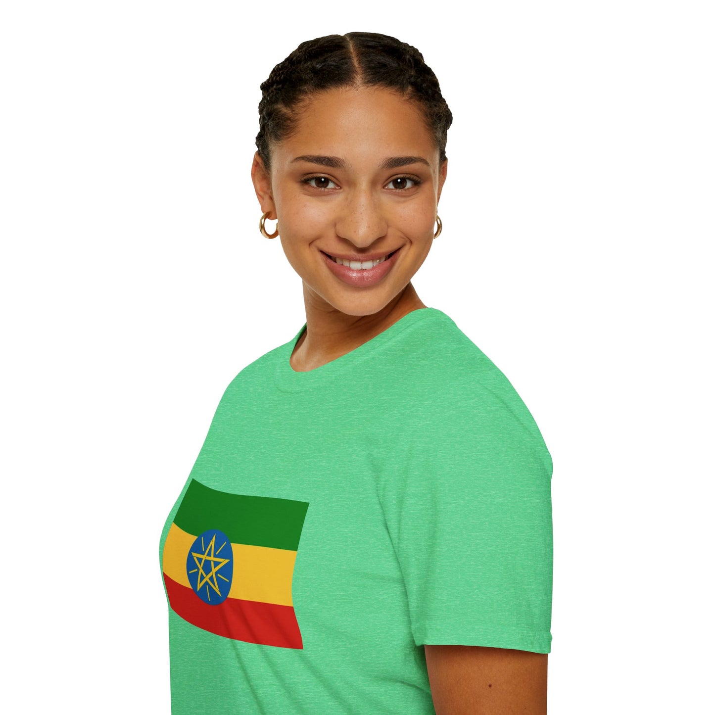 Unisex Softstyle T-Shirt -- Ethiopia Federal Flag