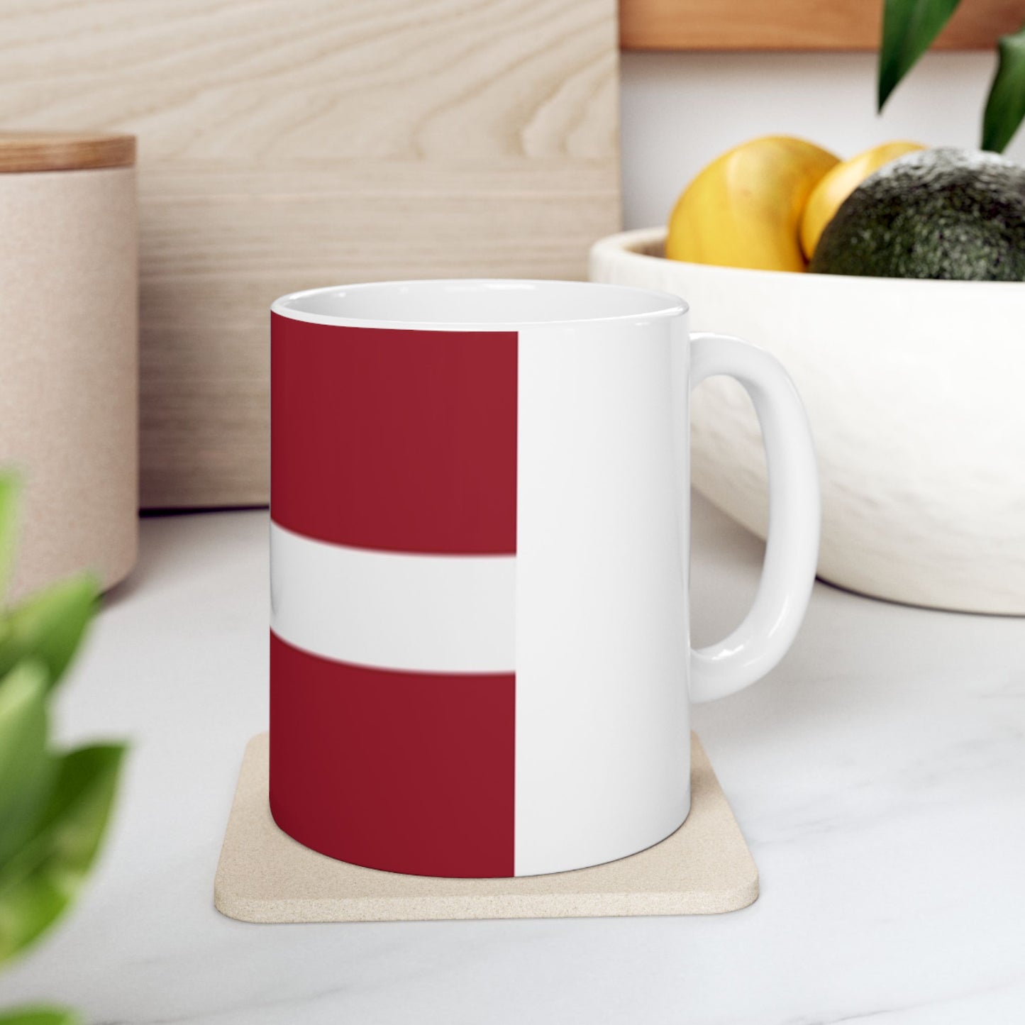 Ceramic Mug 11oz -- Latvia