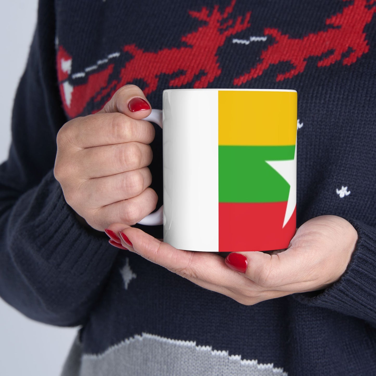 Ceramic Mug, 11oz -- Myanmar