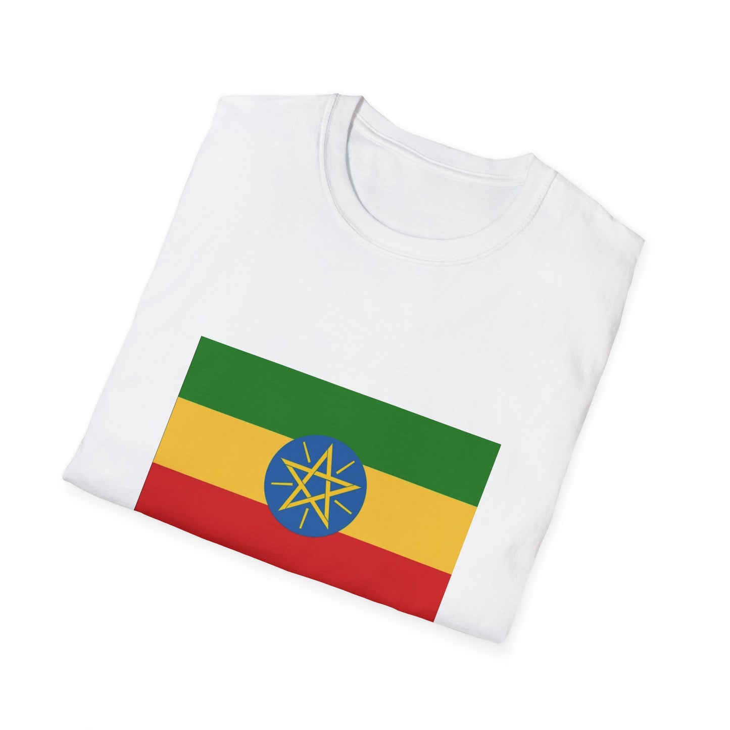 Unisex Softstyle T-Shirt -- Ethiopia Federal Flag